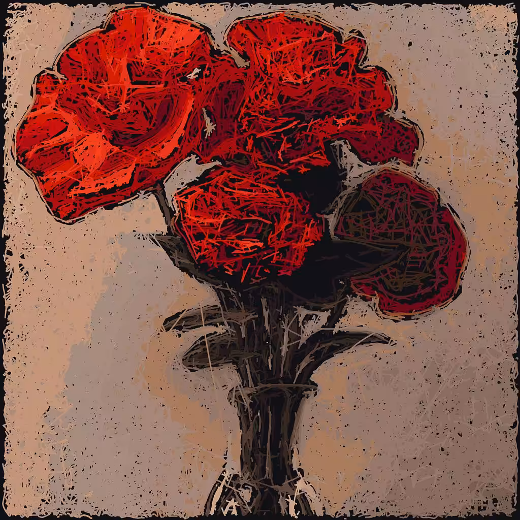 Red carnations
