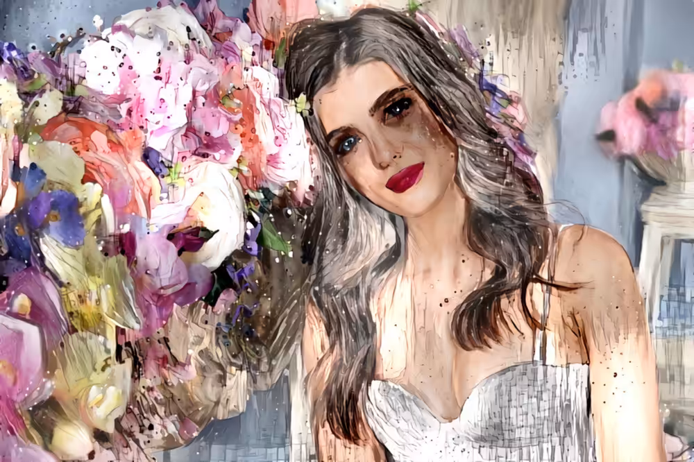 Woman with Flowers