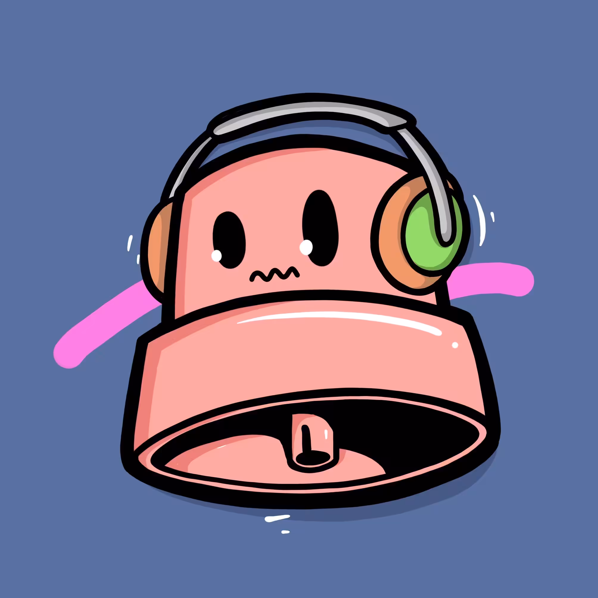 Caps and her favorite music