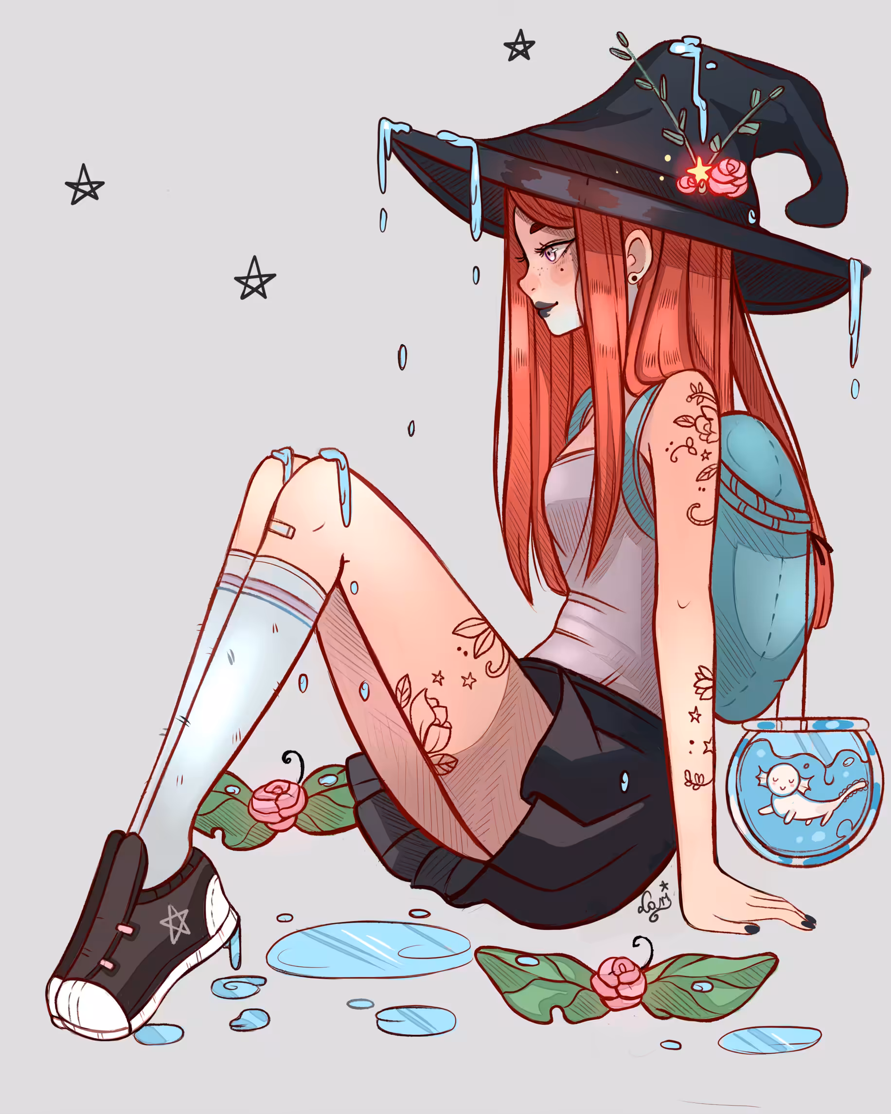 Witch and Axolotl