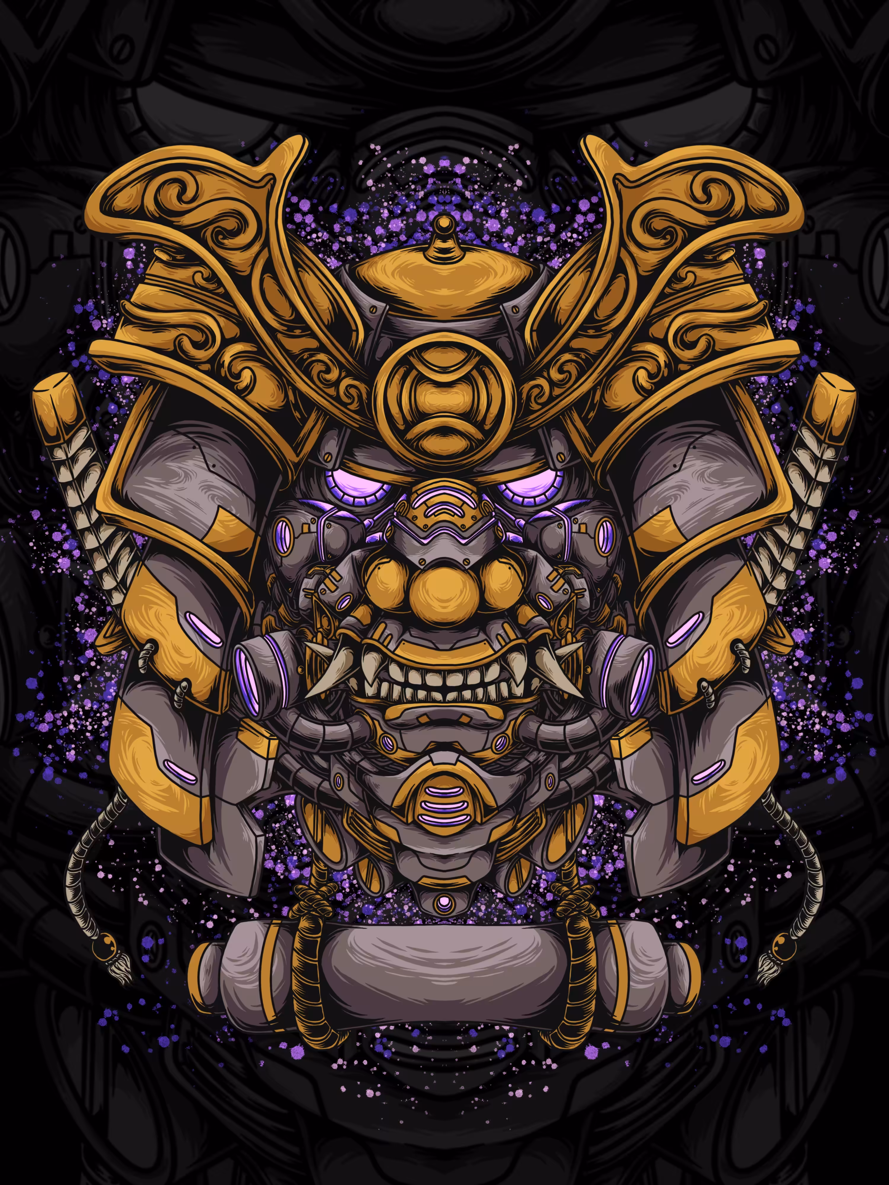 mecha oni samurai