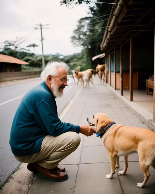 Papi feeds the all the stray dogs in Costa Rica 🇨🇷 