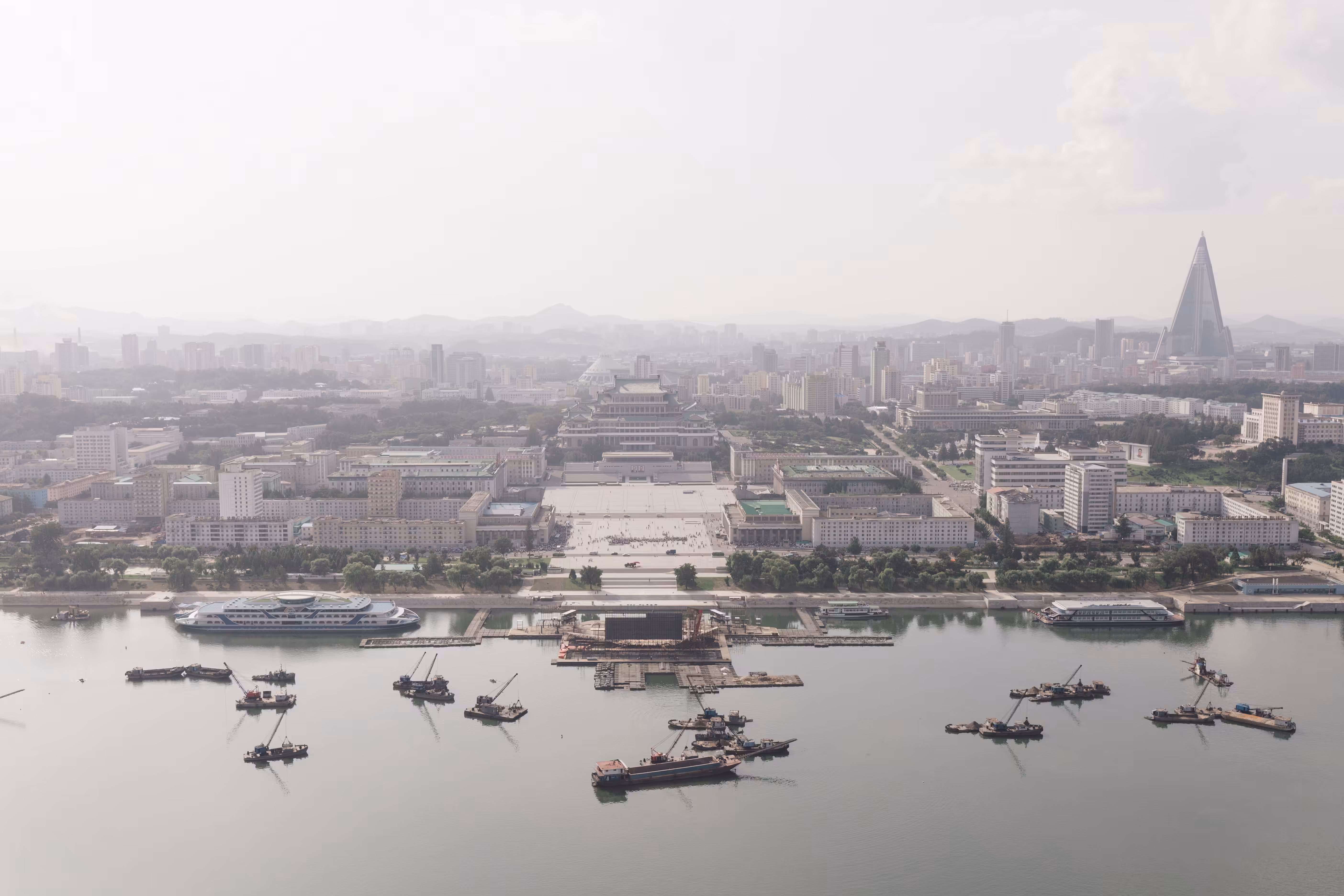 View of Pyongyang from the Juche Tower