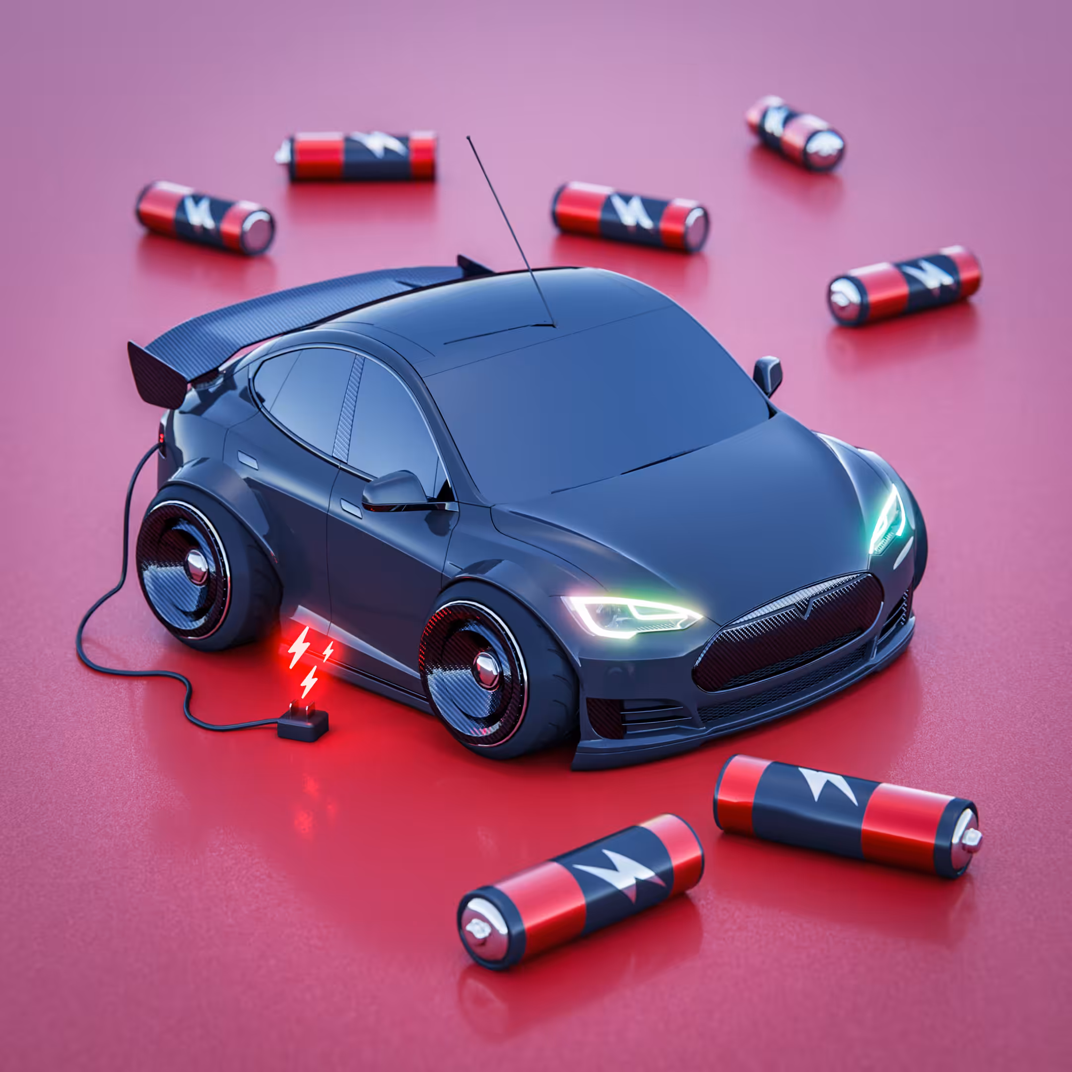 CARtoons: CARtoon Tesla - (Black Edition)