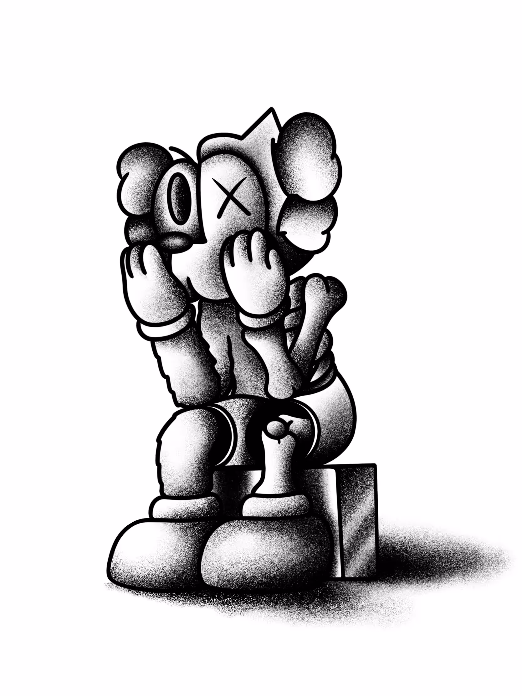 Wock-Kaws Statue 