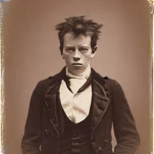 Portrait of Rimbaud by Nadar