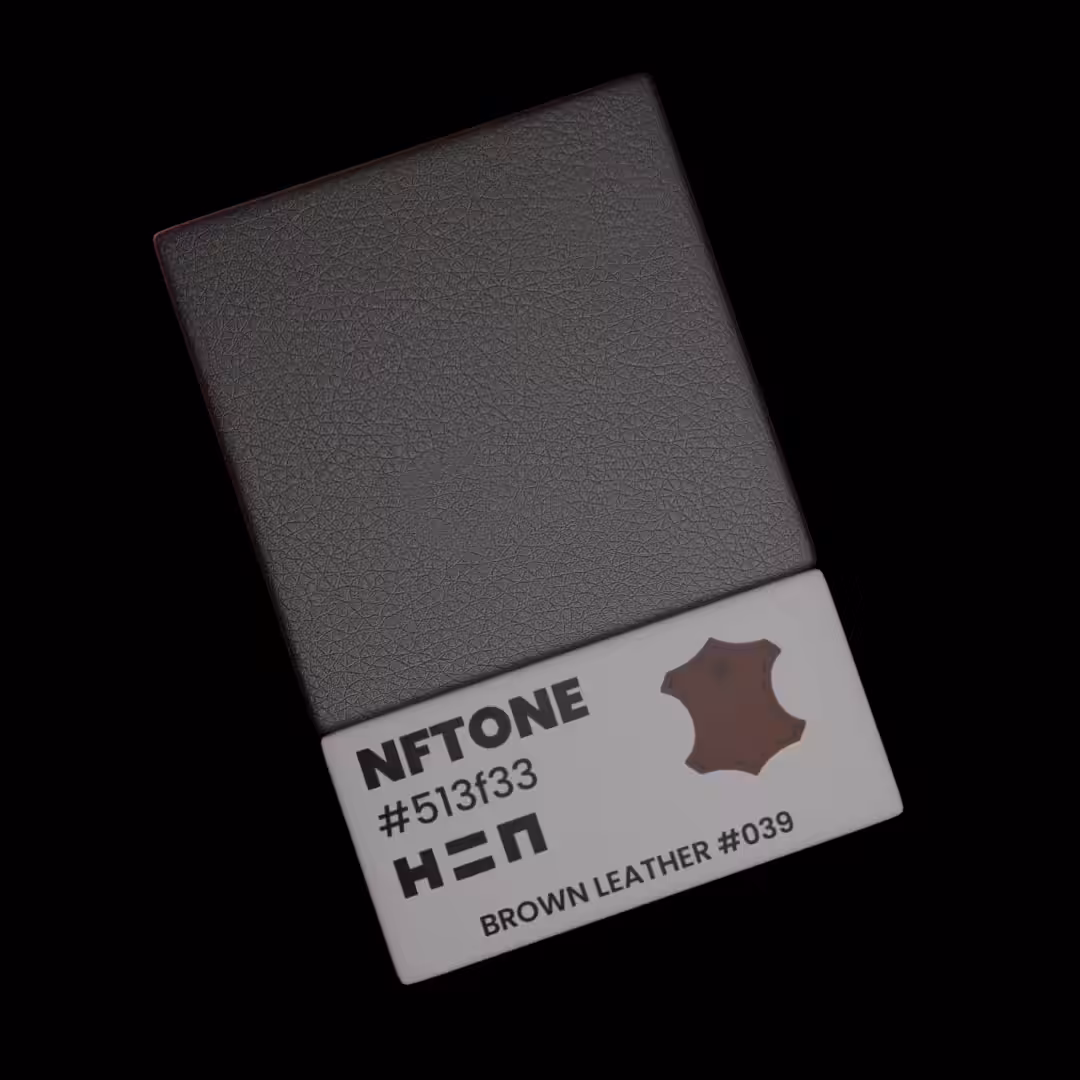 NFTONE - Brown Leather - #039 - H=N Material Swatches Collection