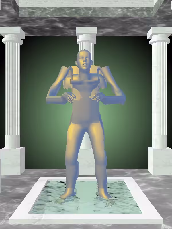 HeavenComputer: The Old Sunlit Cobalt Woman #4793