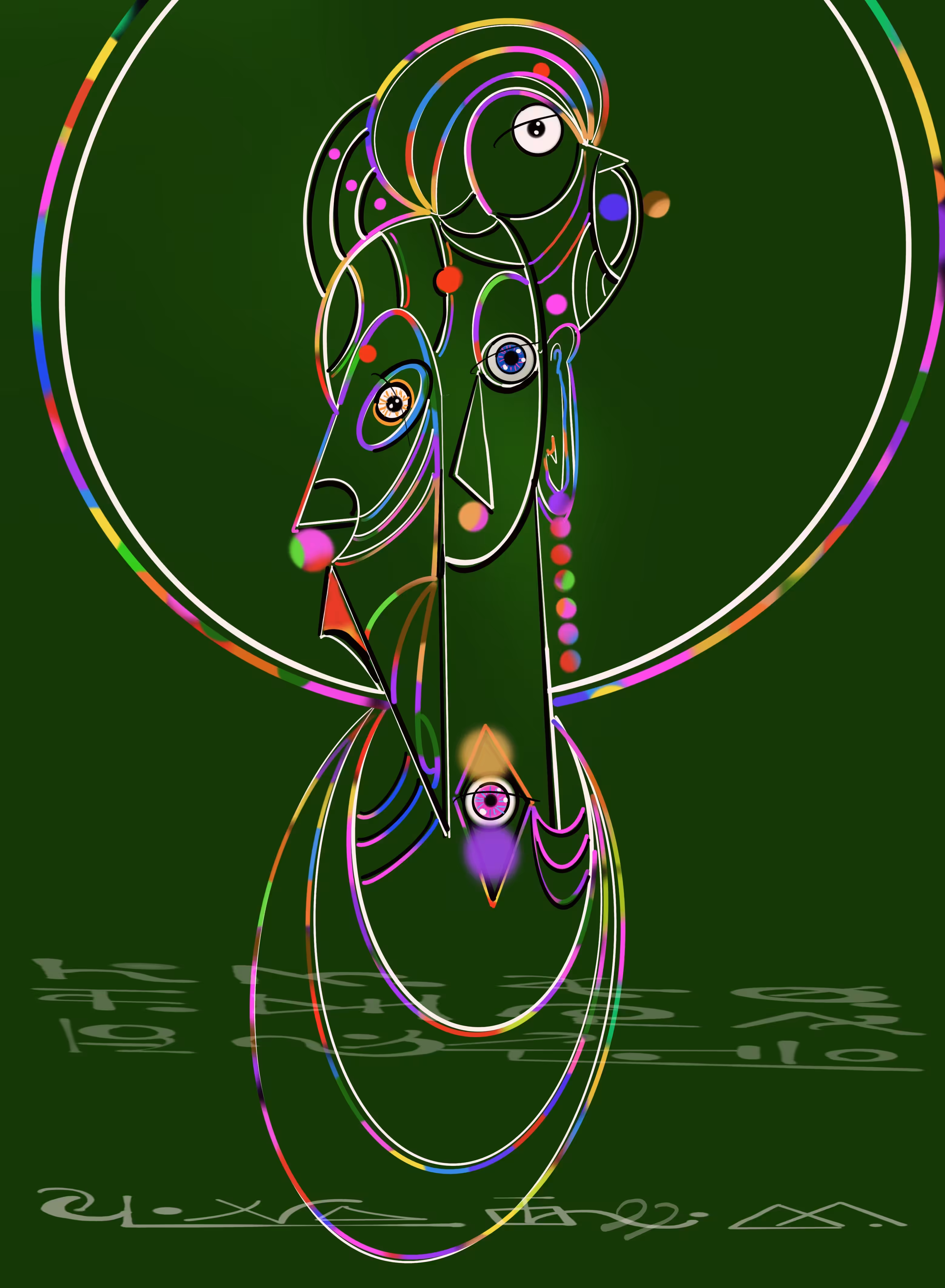 Great Compassionate Three-Faced Bodhisattva Guanyin