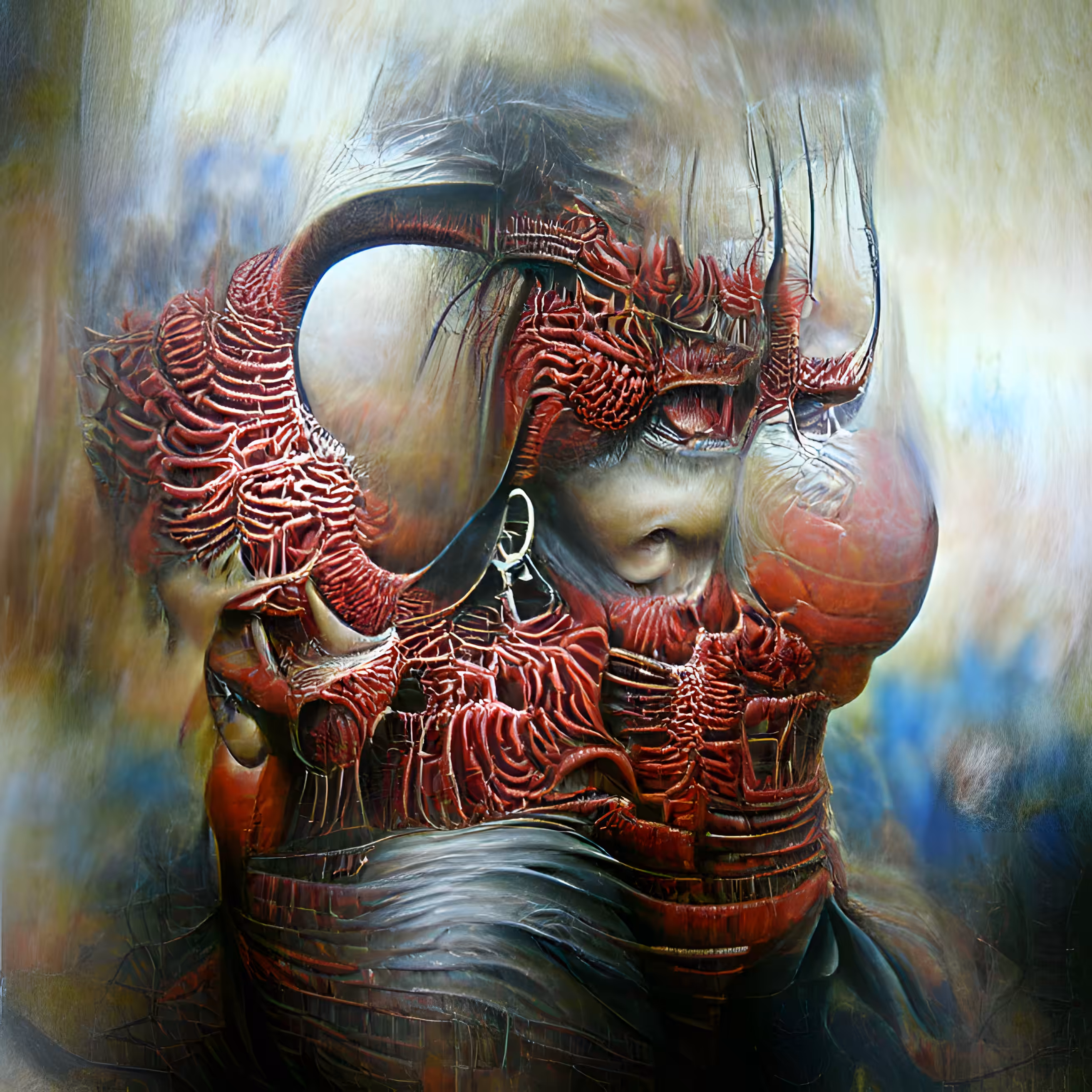 Beksiński Mutant Samurai Turtle