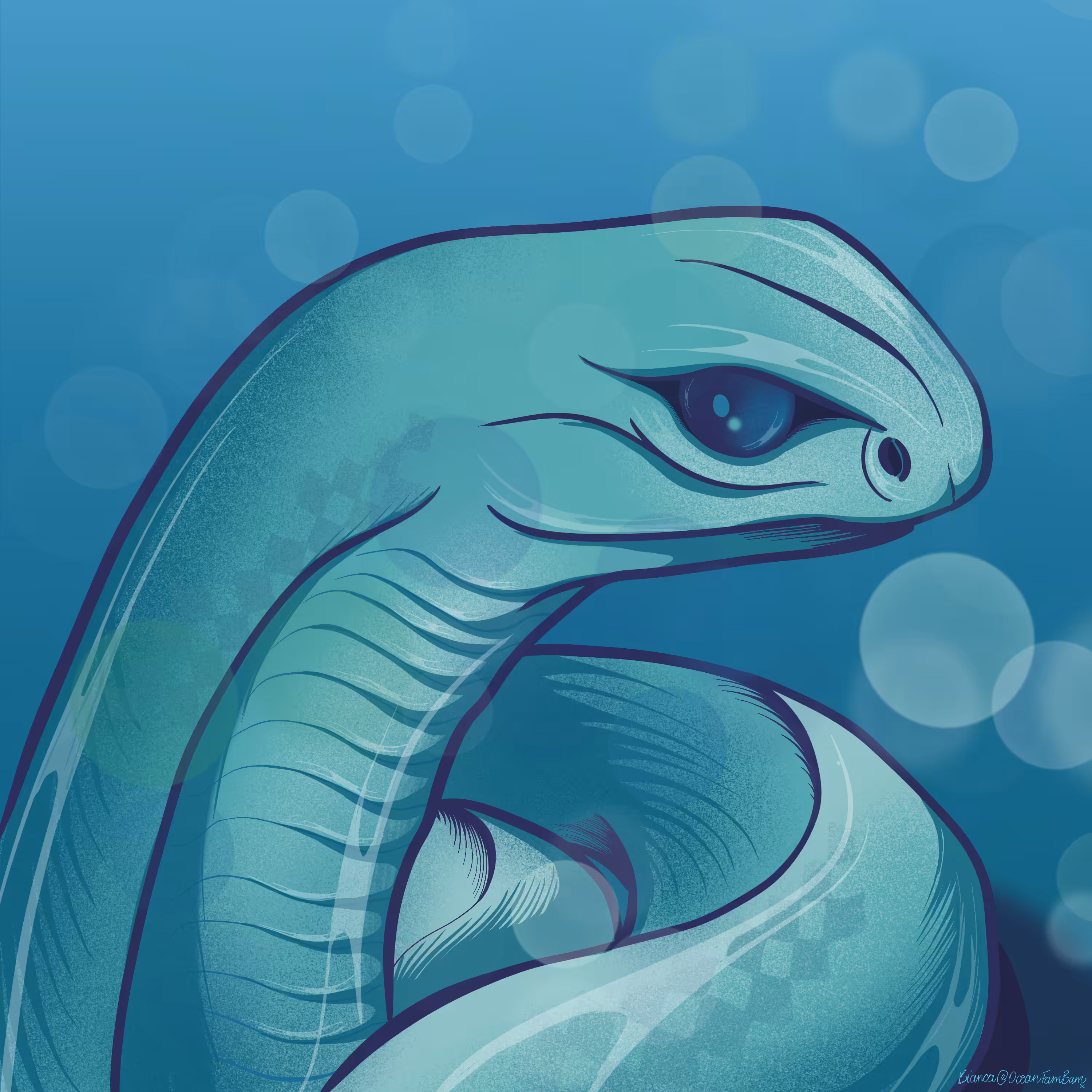 Glowing Galaxy Snake