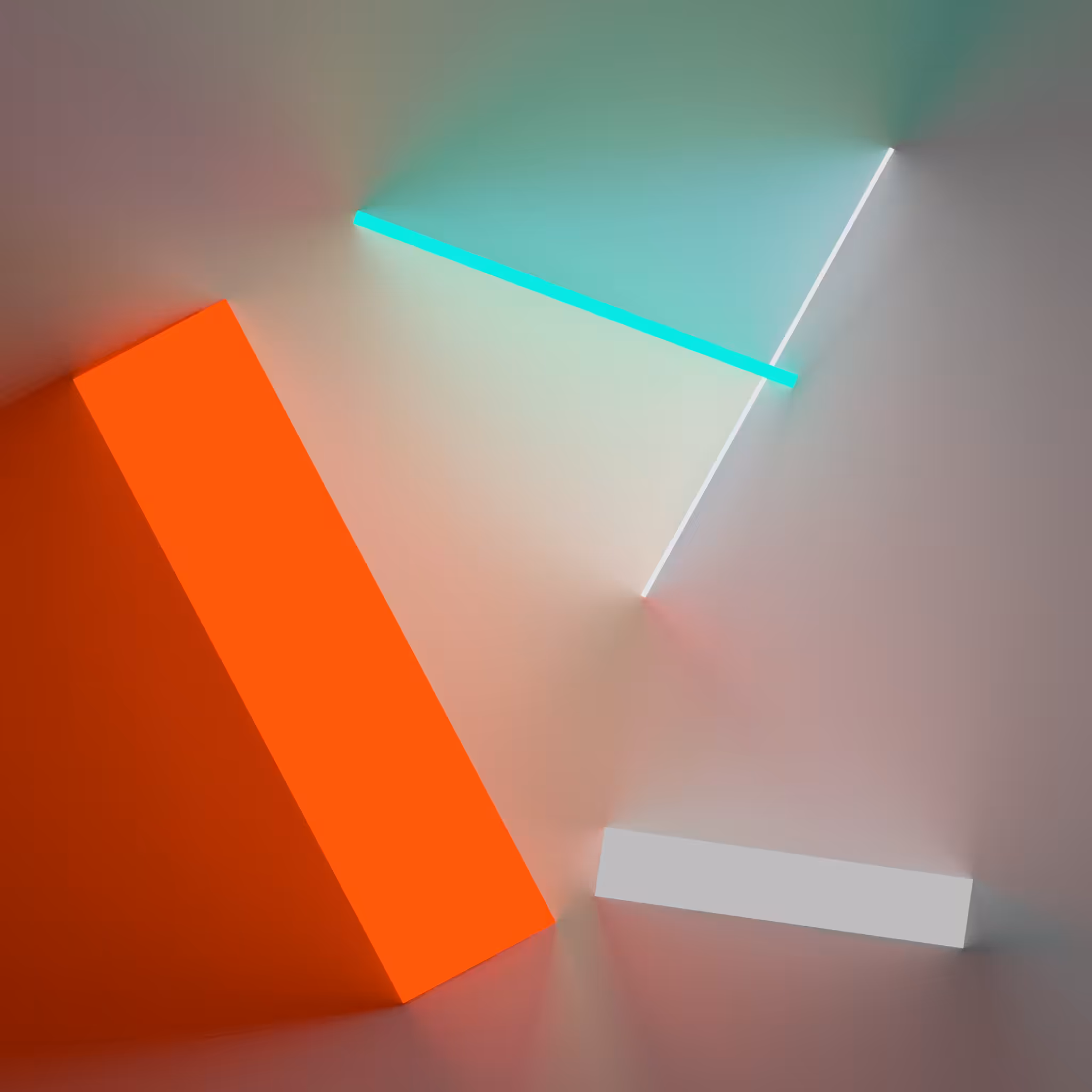 Radiosity Orange & Cyan
