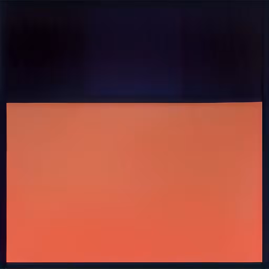 Blue / Blue,  Orange / Pale Sky