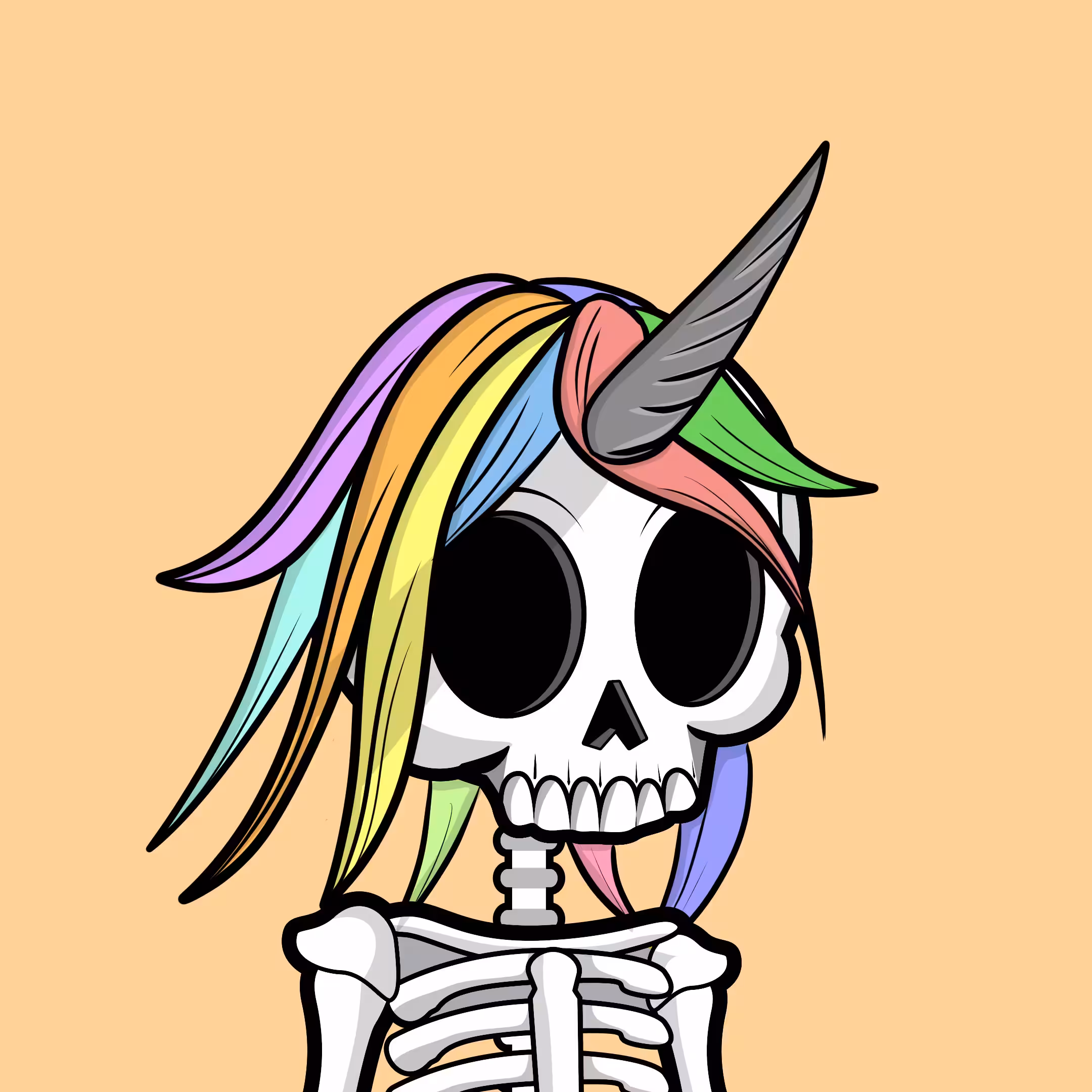 Edgar The Skeleton - Unicorn #139