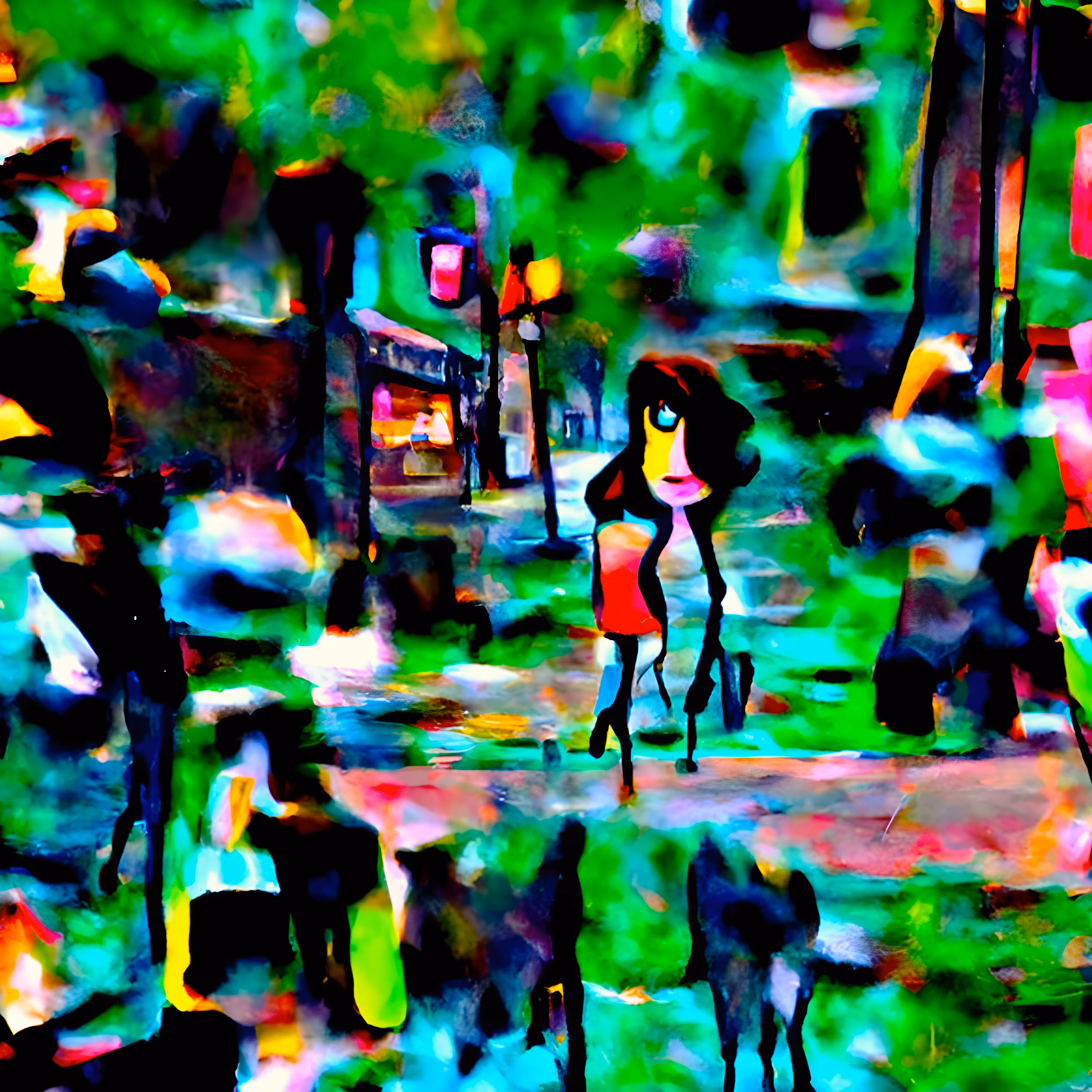 My Jungle of a City in Green and Shades