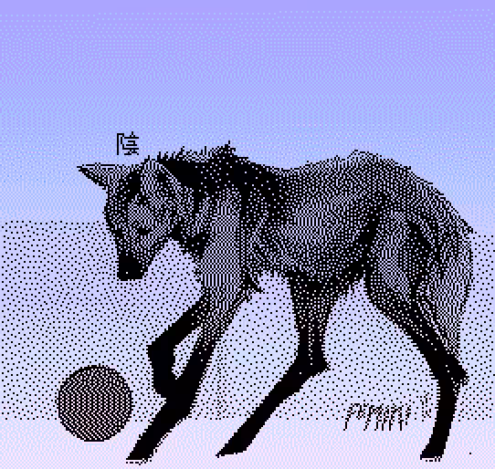 yin (dithered ballpoint sketch)