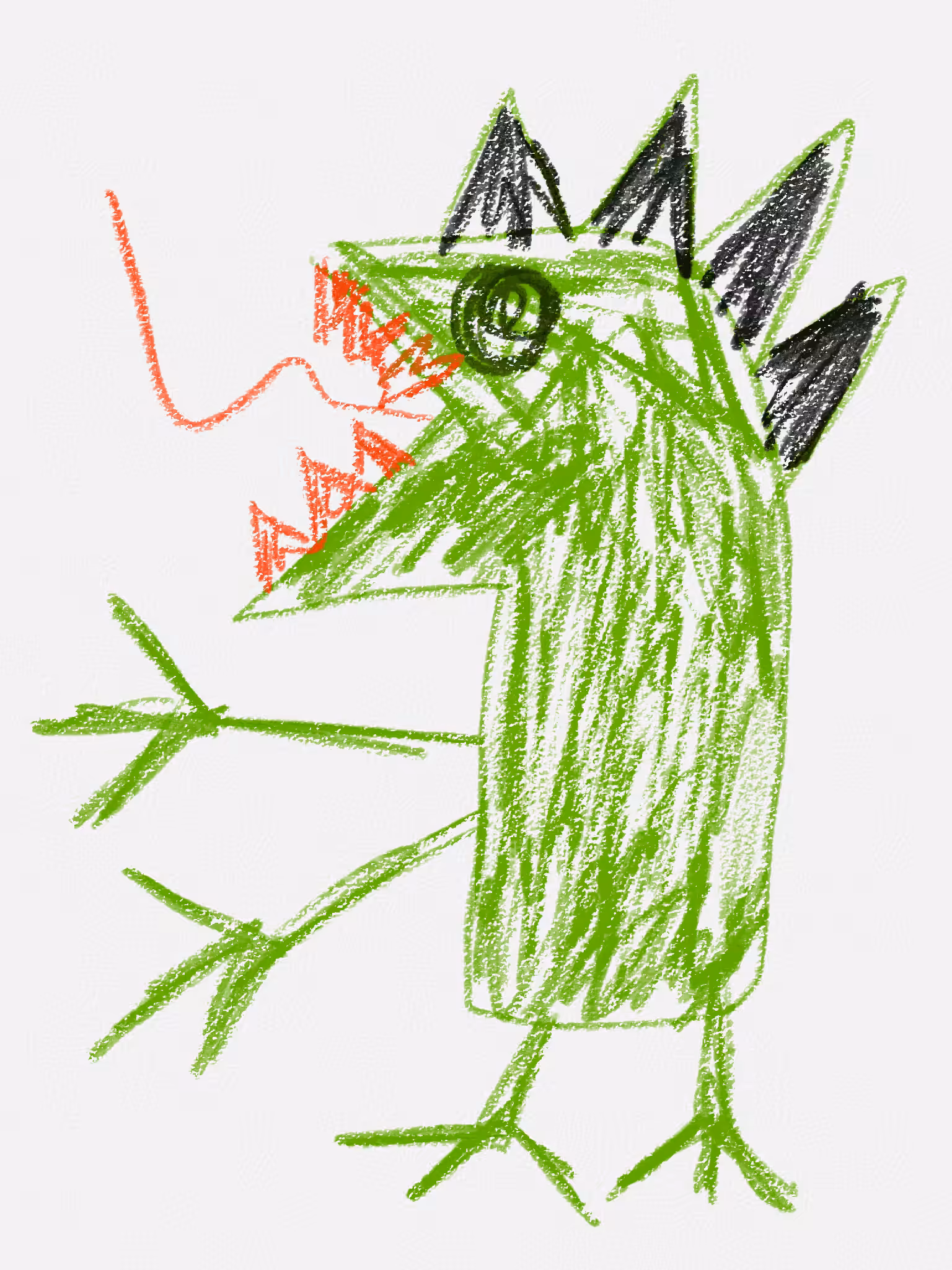green dinosaur