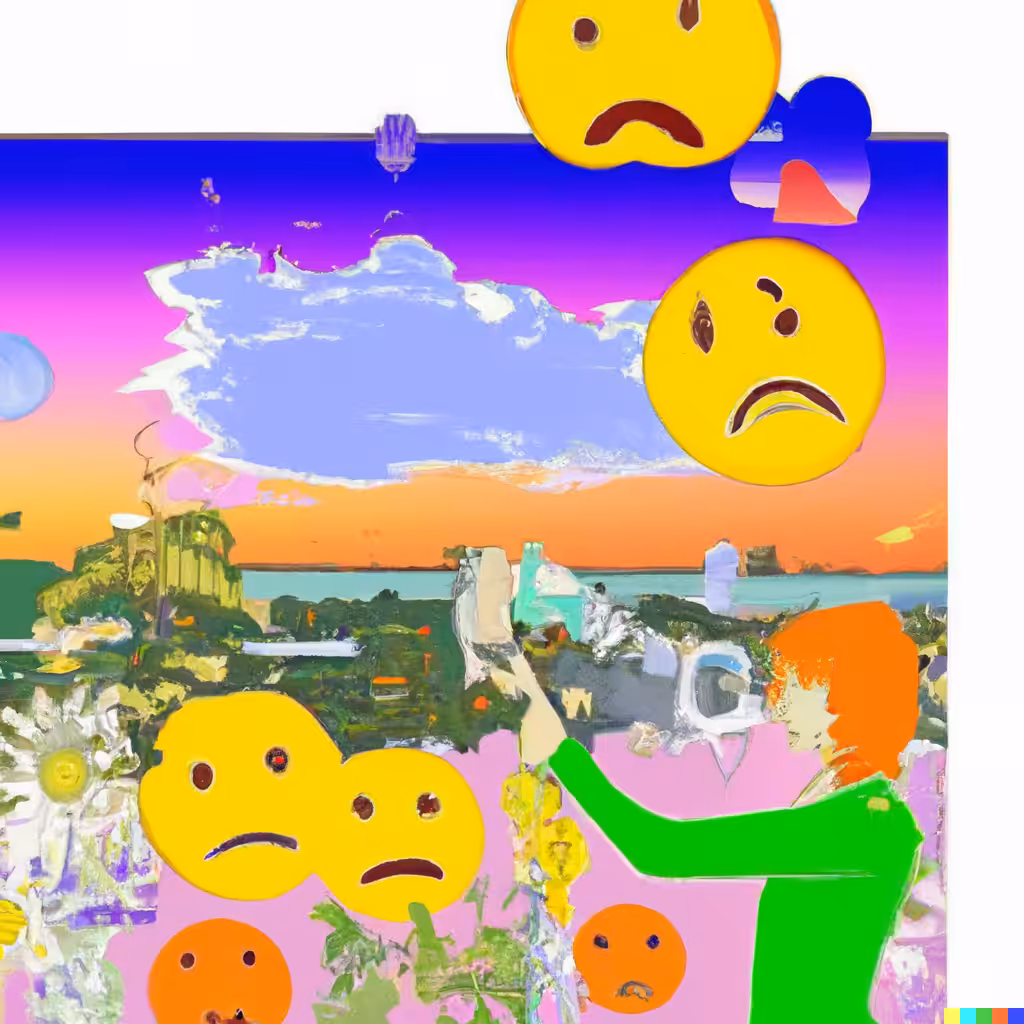 selfie with sad suns
