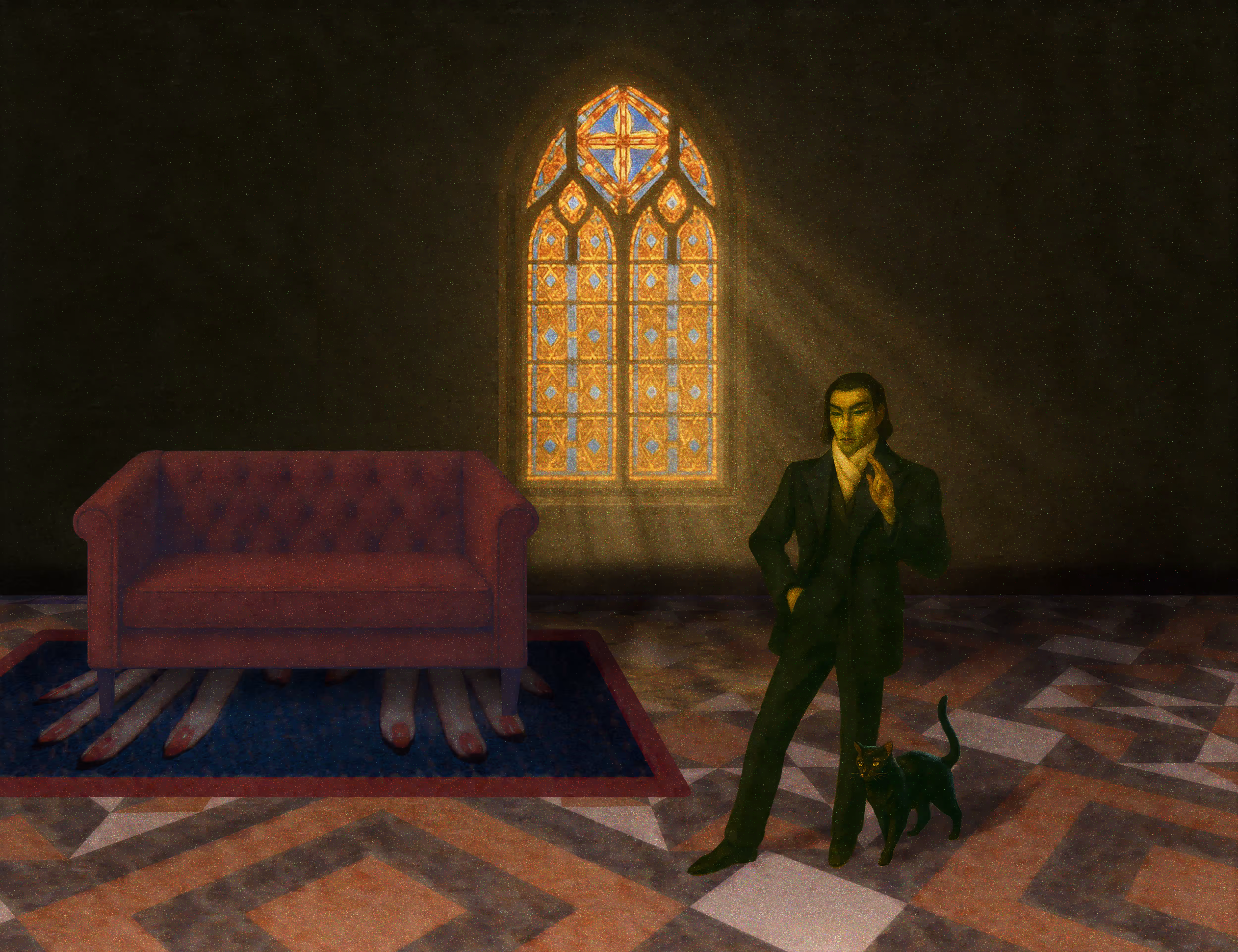 The Pilgrim’s Living Room Crucifixion; Mona Lisa Hyper-Gamble #73