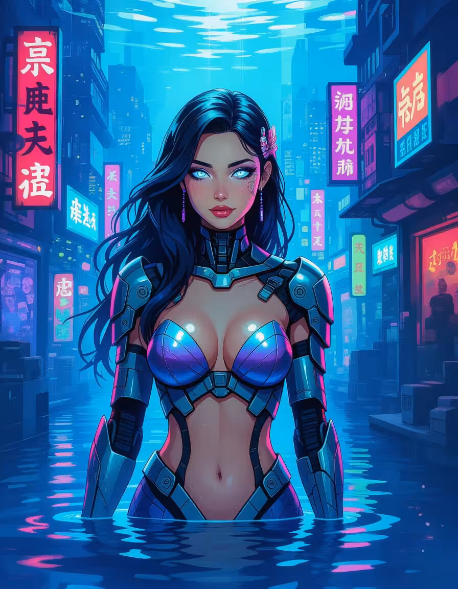 Neon Mermaid
