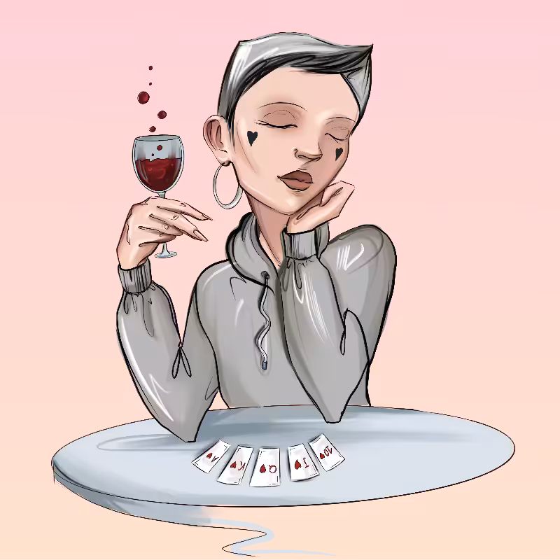 Girl at the table #42