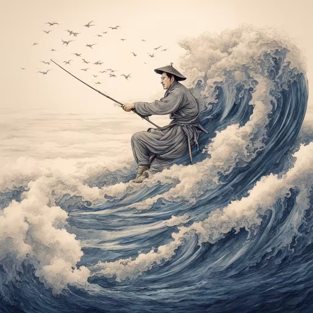 Fisherman and the sea