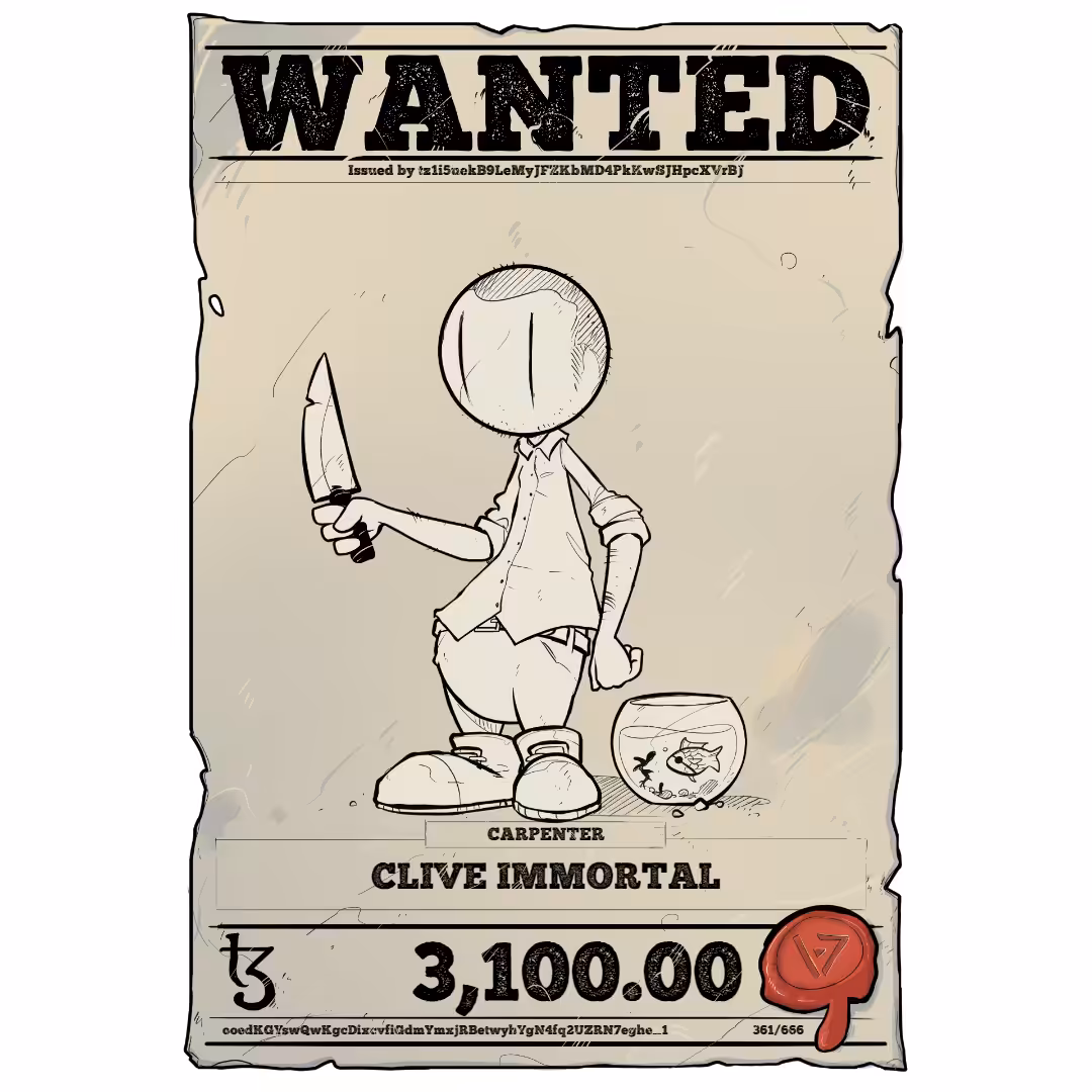 CLIVE IMMORTAL | TEZOS PIRATE 361/666
