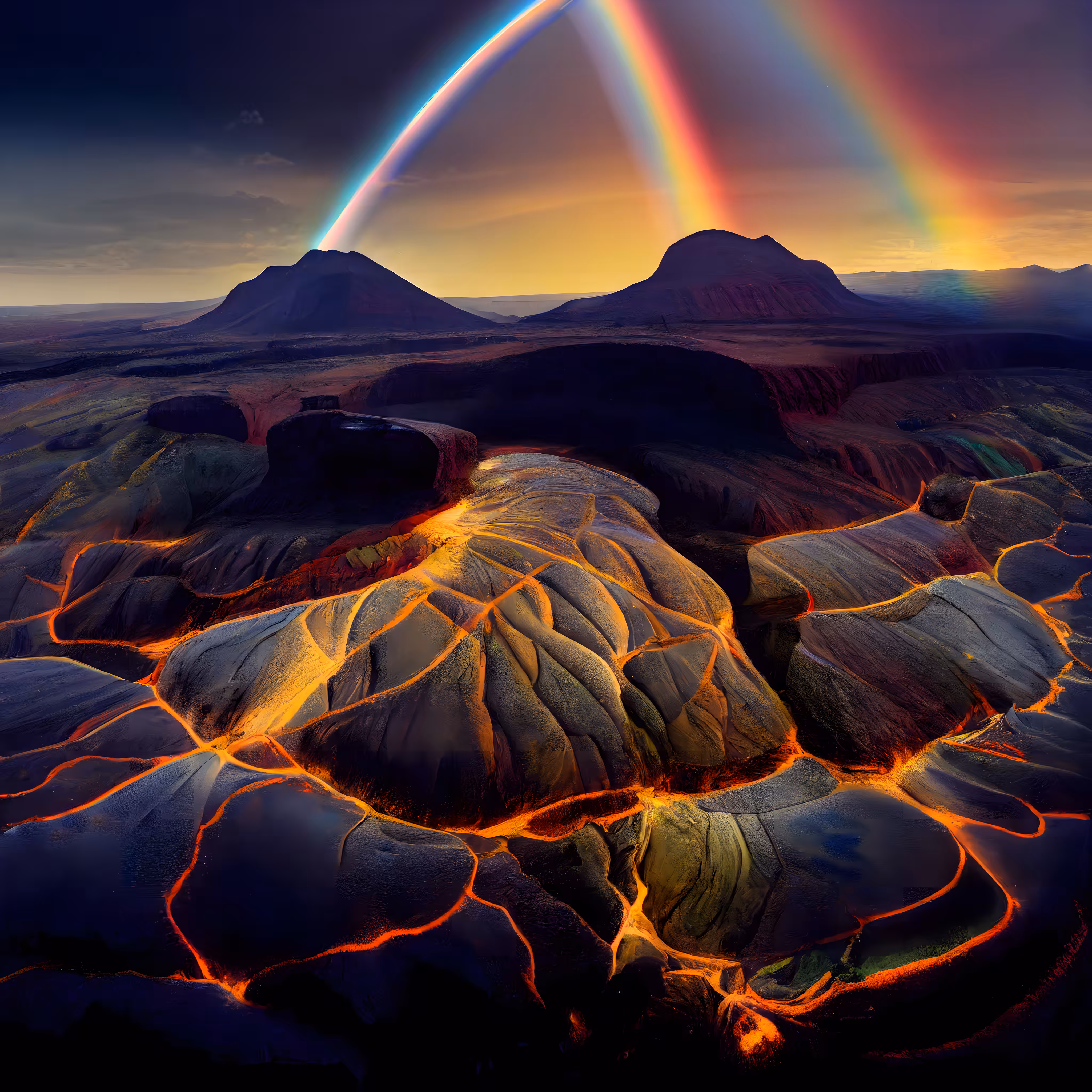 Three rainbows