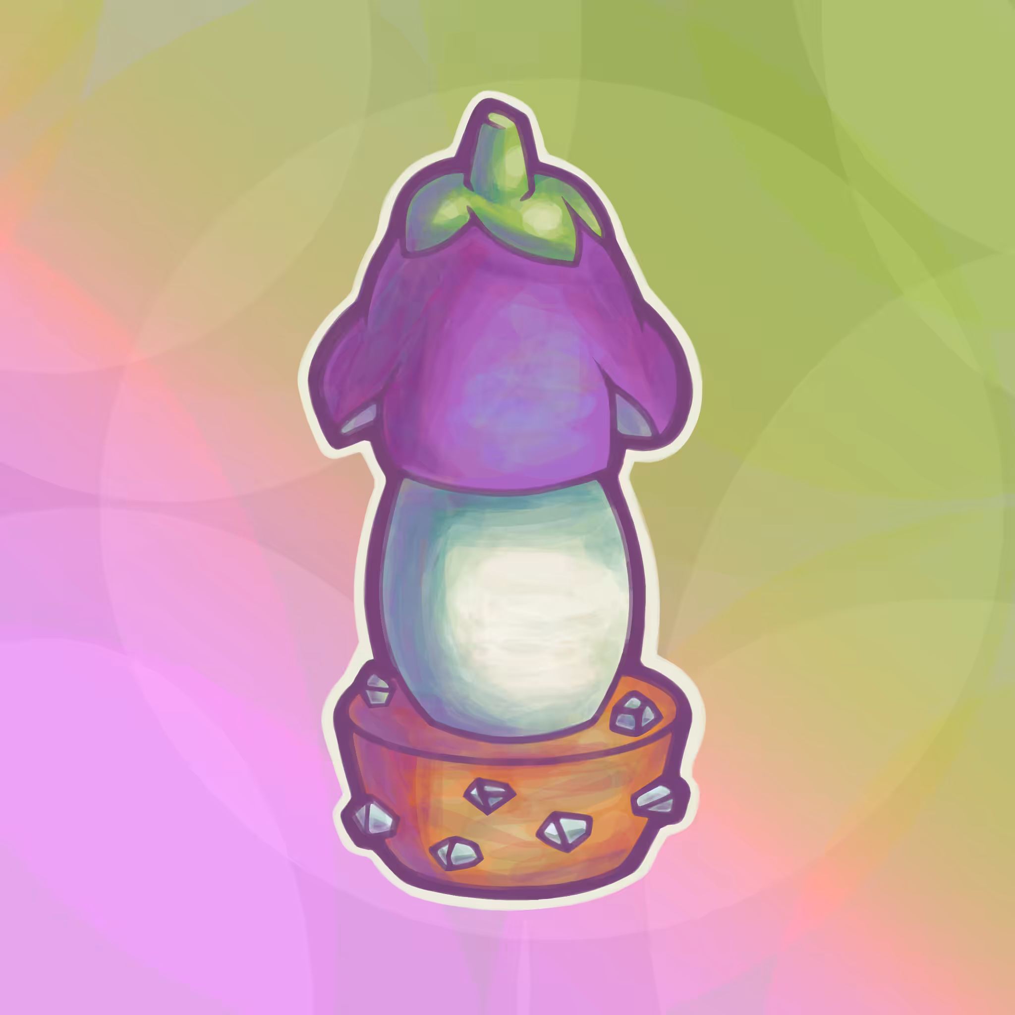 Mushroomilated #5 Eggplashroom