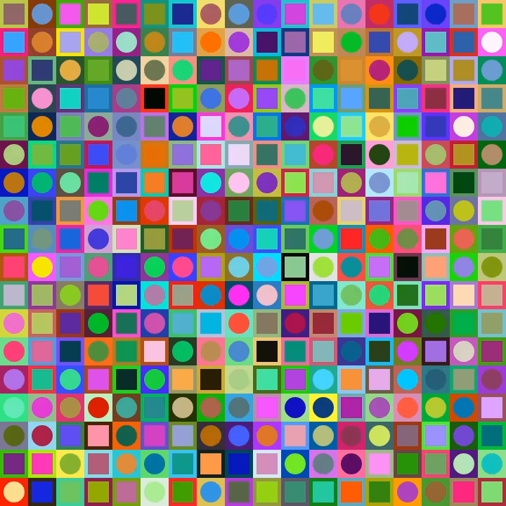 Square Dot Composition #201