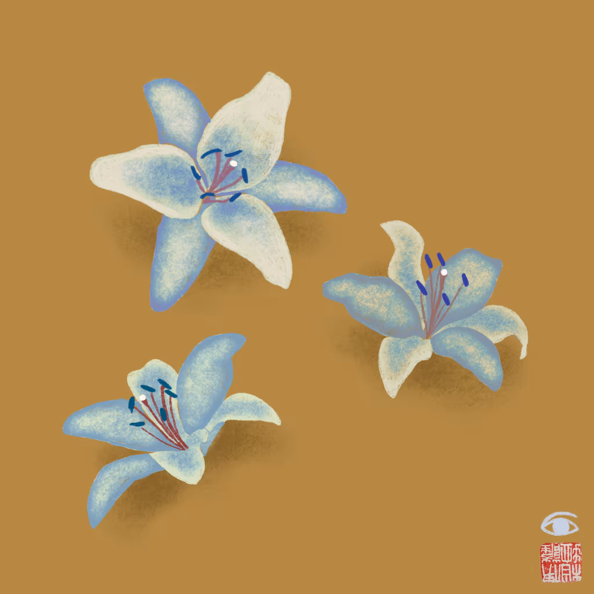 Rodeo posts: lilies