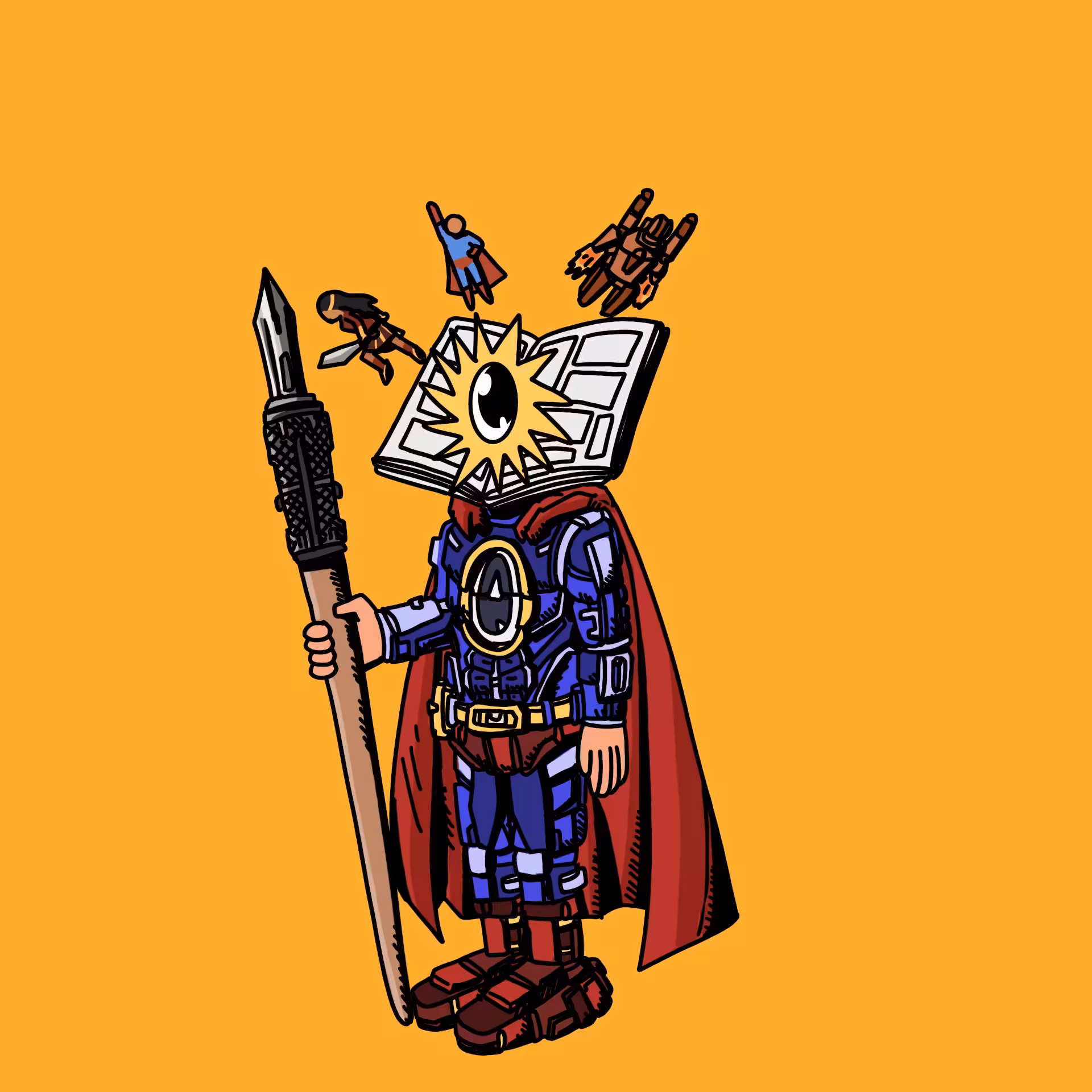 Superherocomicartist one eyed guy #00464