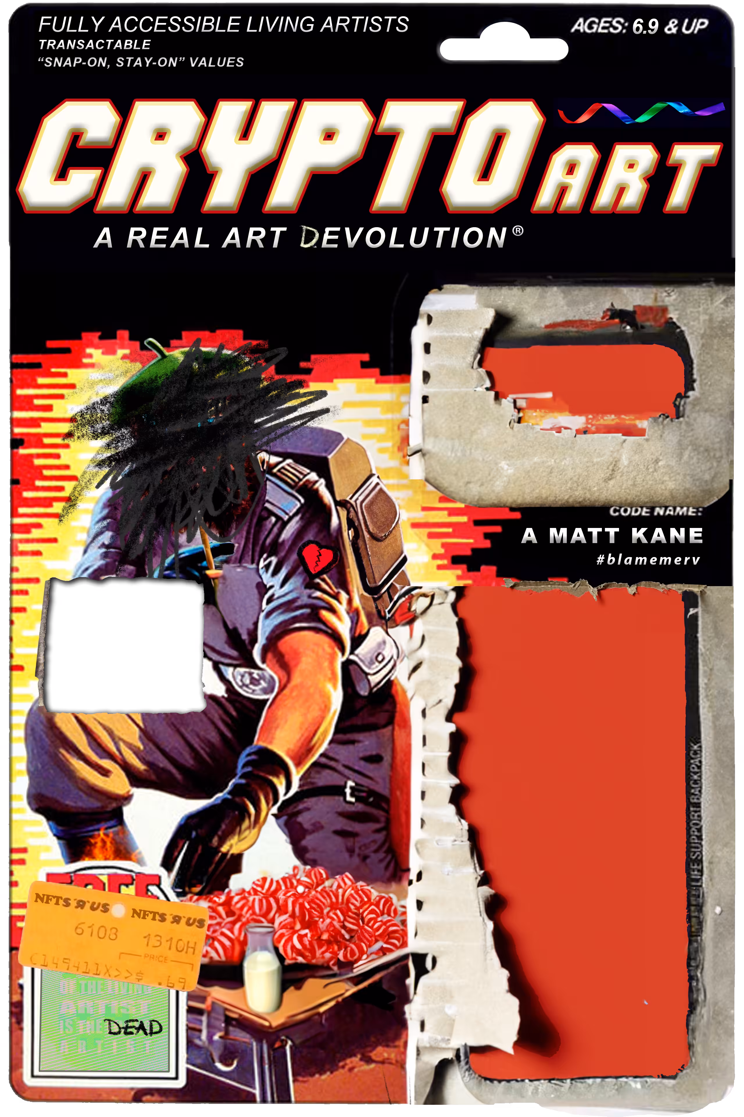 A MATT KANE Action Figure Card Back