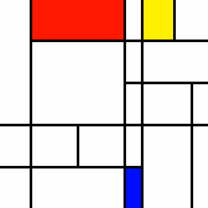 compositioninredblueandyellow.art, (NFT) #107