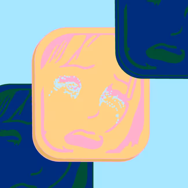 Card in the box "Crying girl" #4