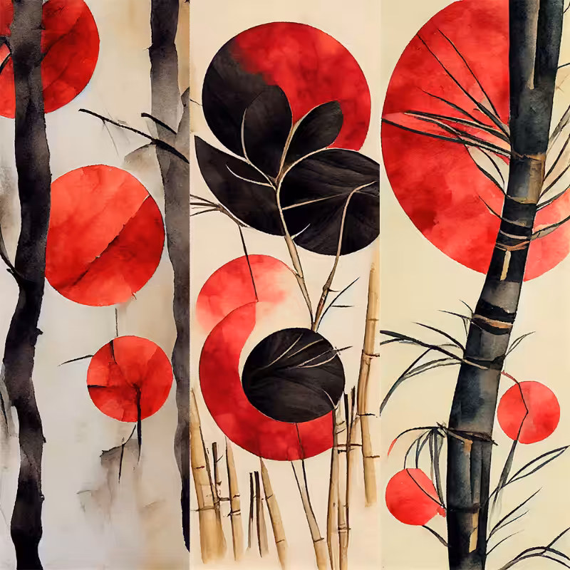 AI Bamboo and Sun #11