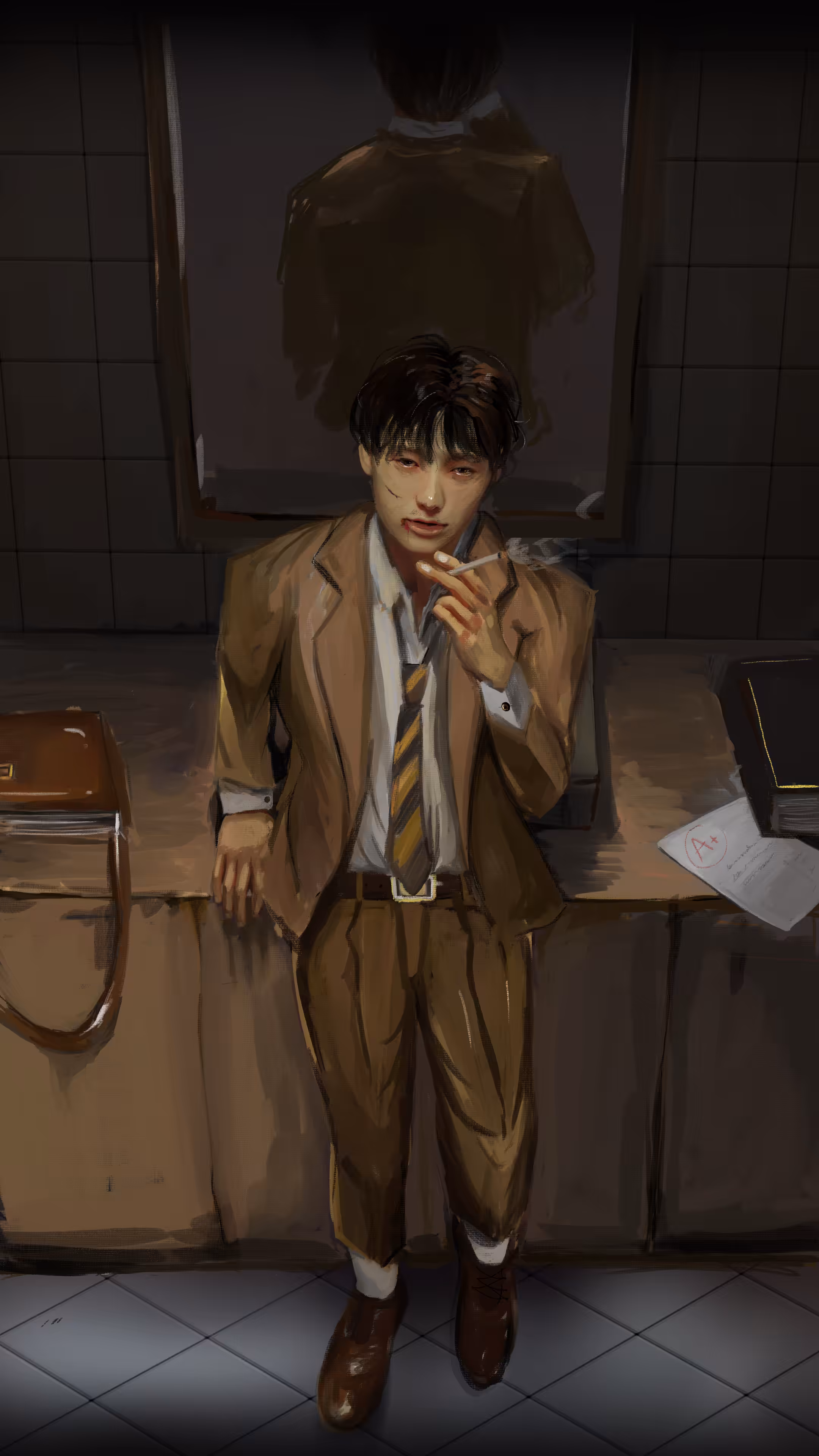 new boy in the school #000