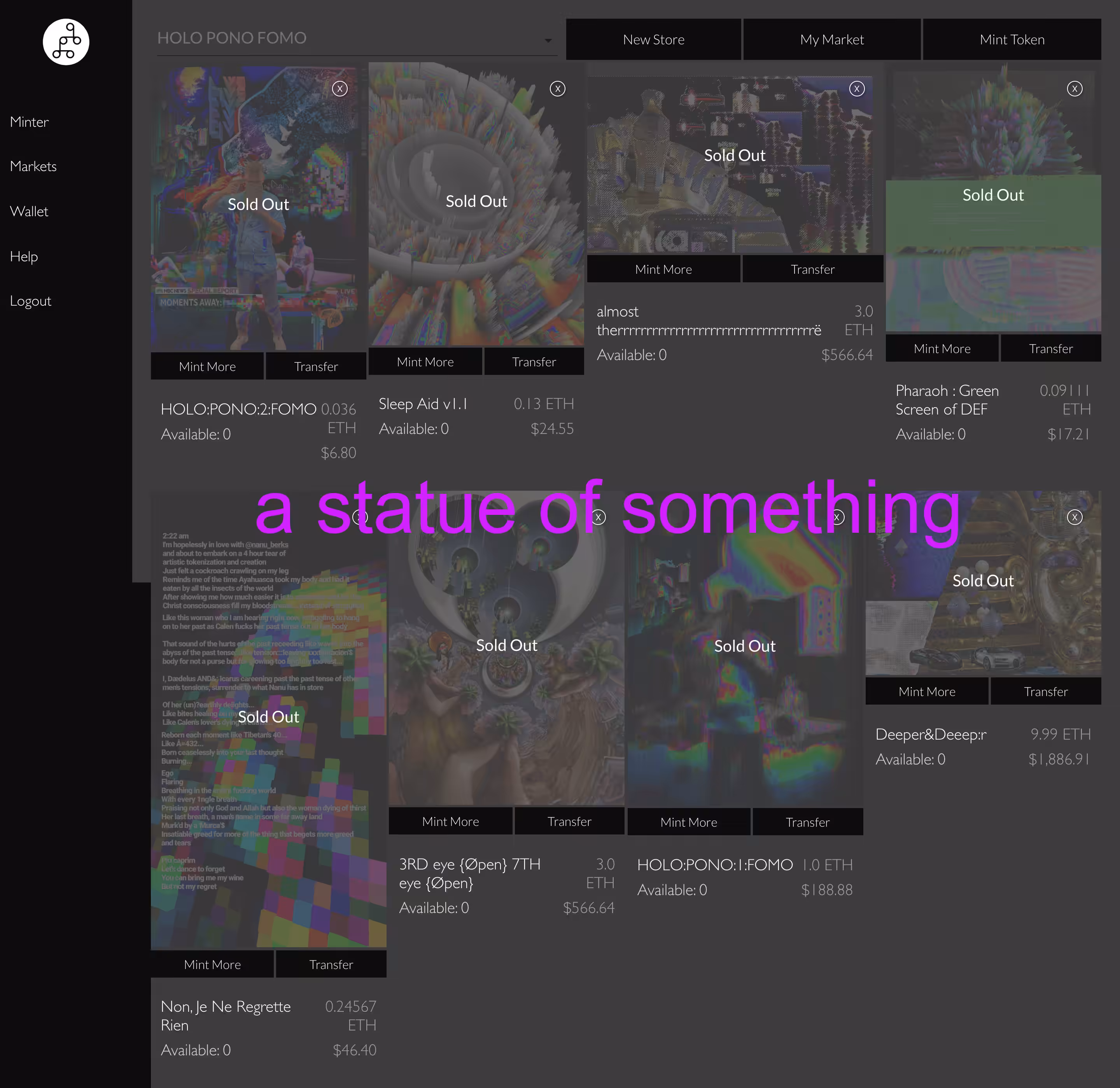 a statue of something