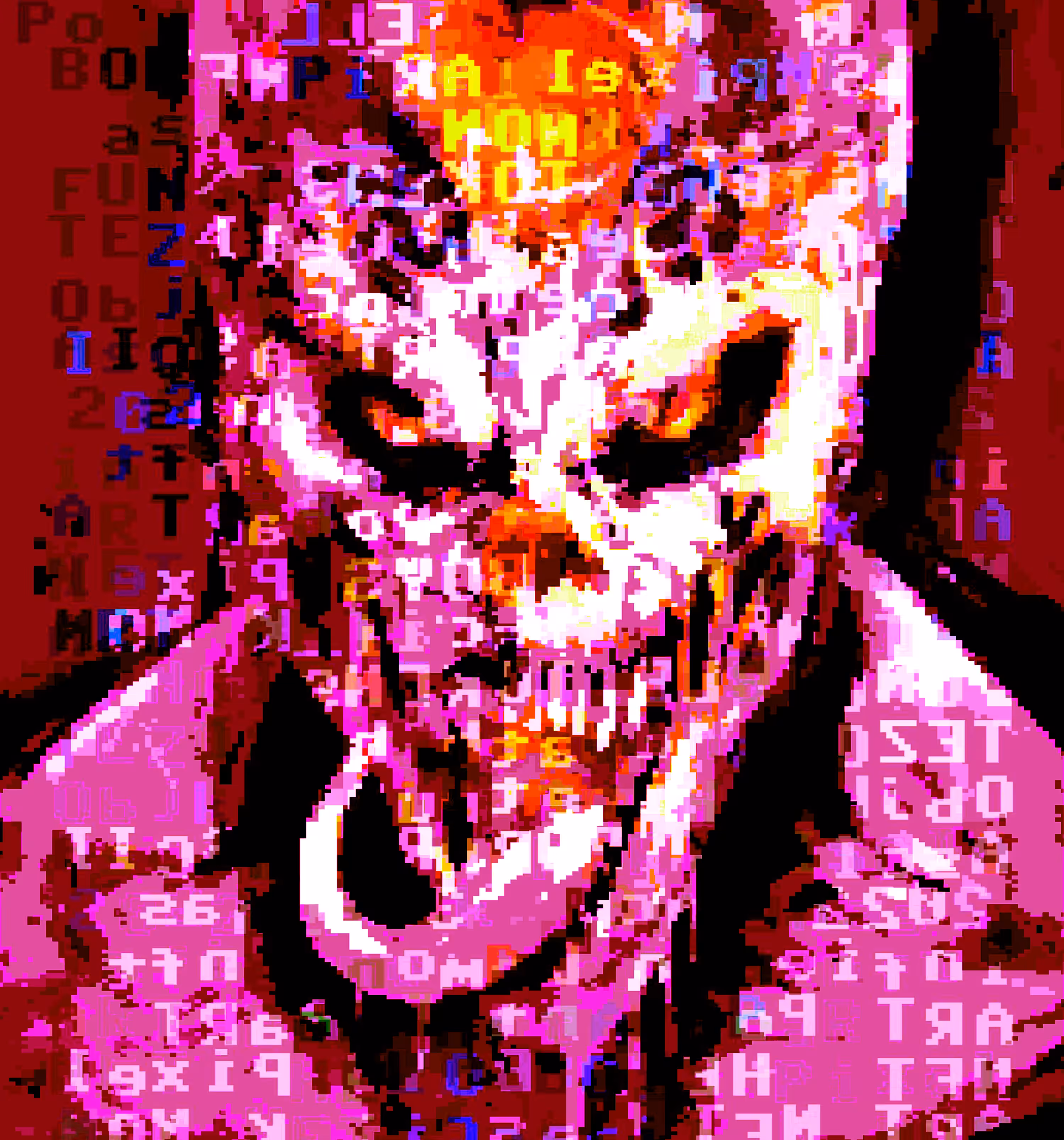 HellBoys Series ASCII and Pixel Demons and Monsters - Hell Boy #5. v.1.2.3