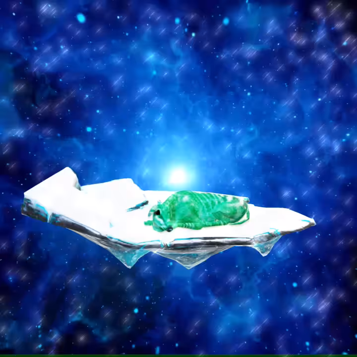 Green Antalabbit on an Intergalactical Trip