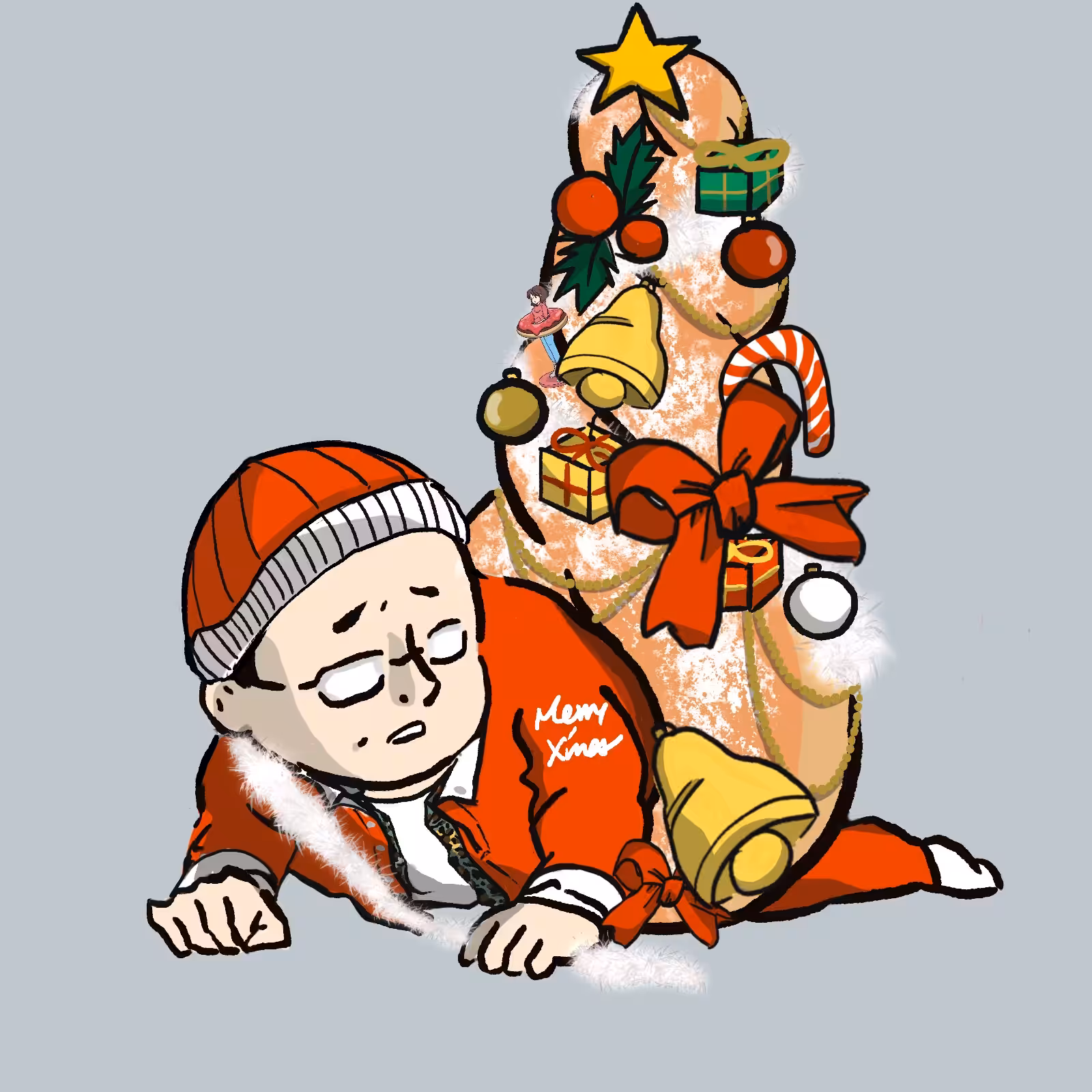Daily life in donuts  Merry X'mas  2021 ver