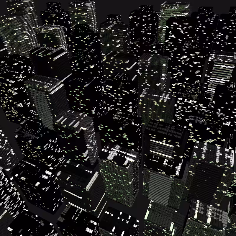 Night city glow #61