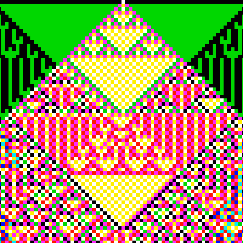 RGB Elementary Cellular Automaton #551