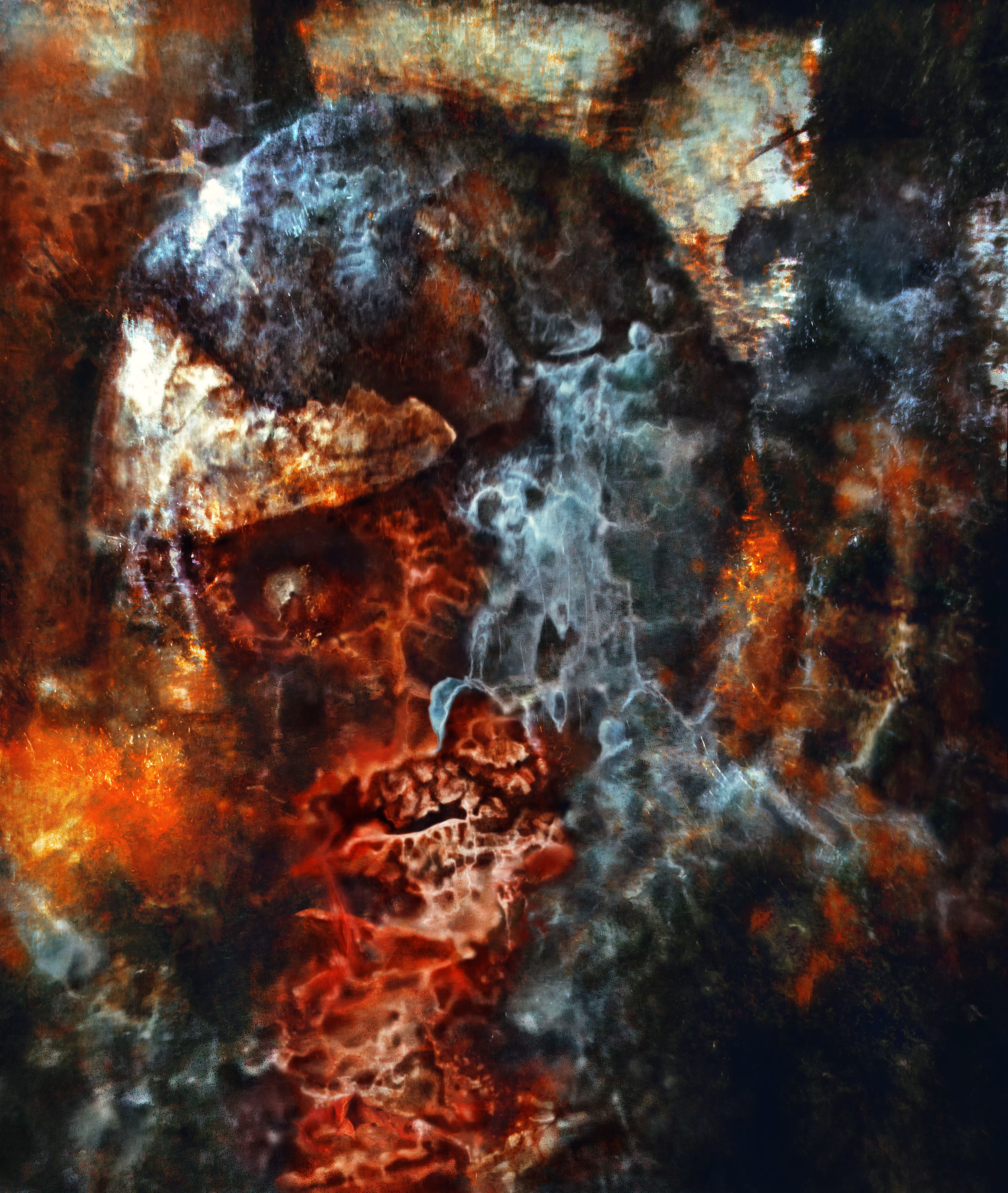 The Face of War - Embossed in Blood and Rust