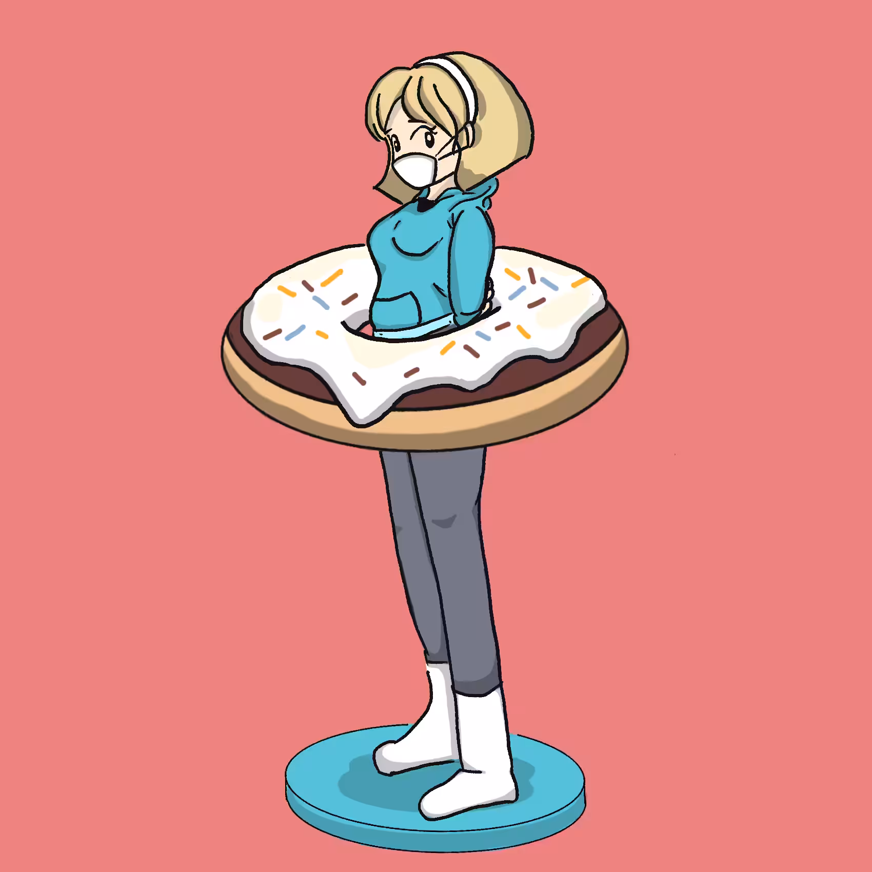 Kawaii DONUTS: Donuts FIGURE No.3 White chocolate