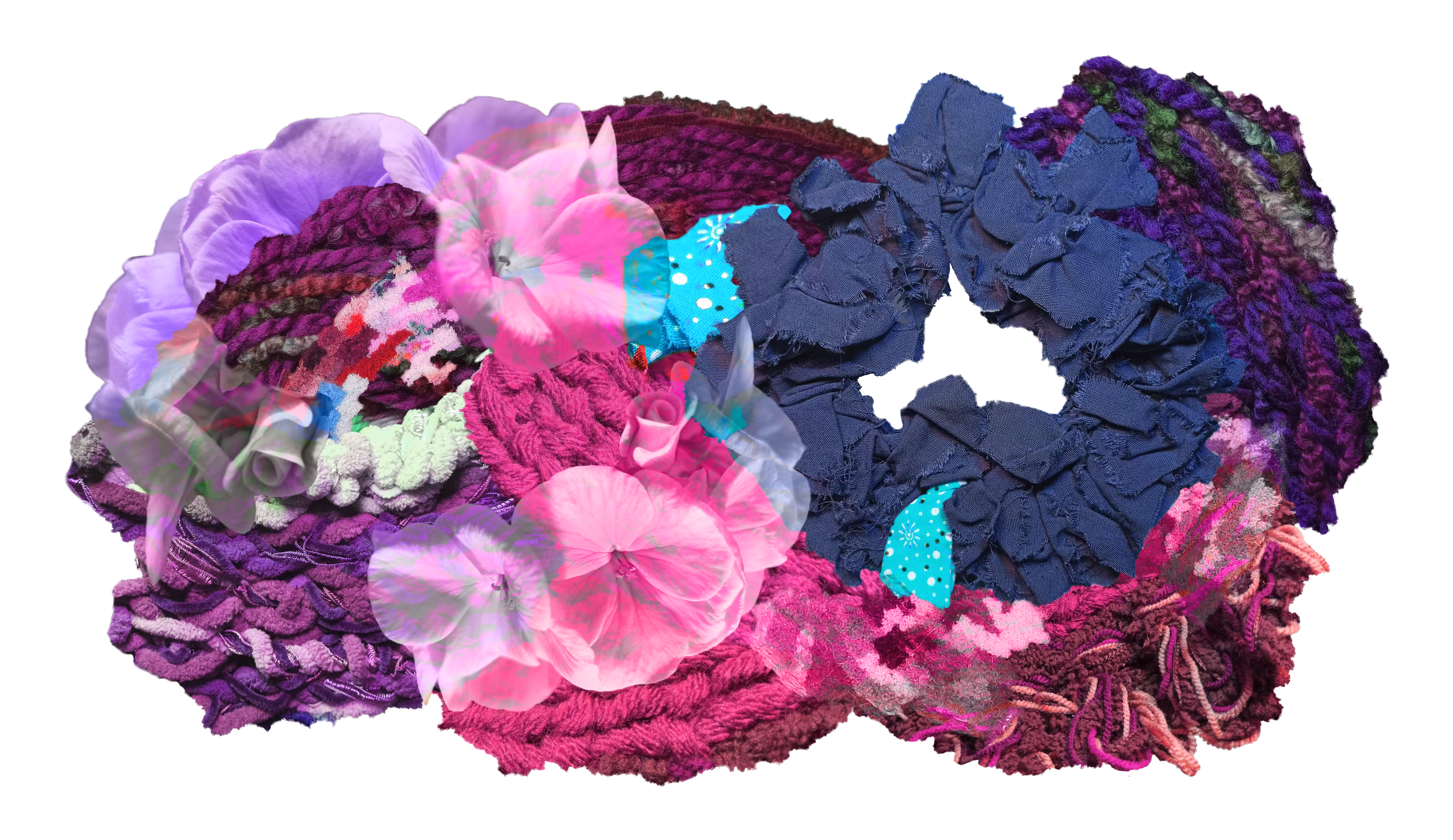 Woven purple geranium