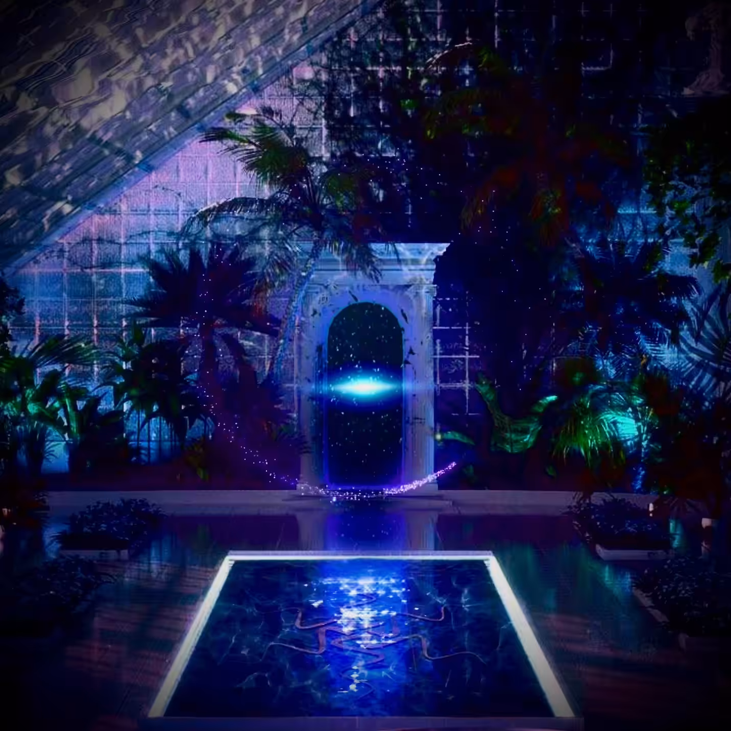 Starry night Celestial Pool Portal 