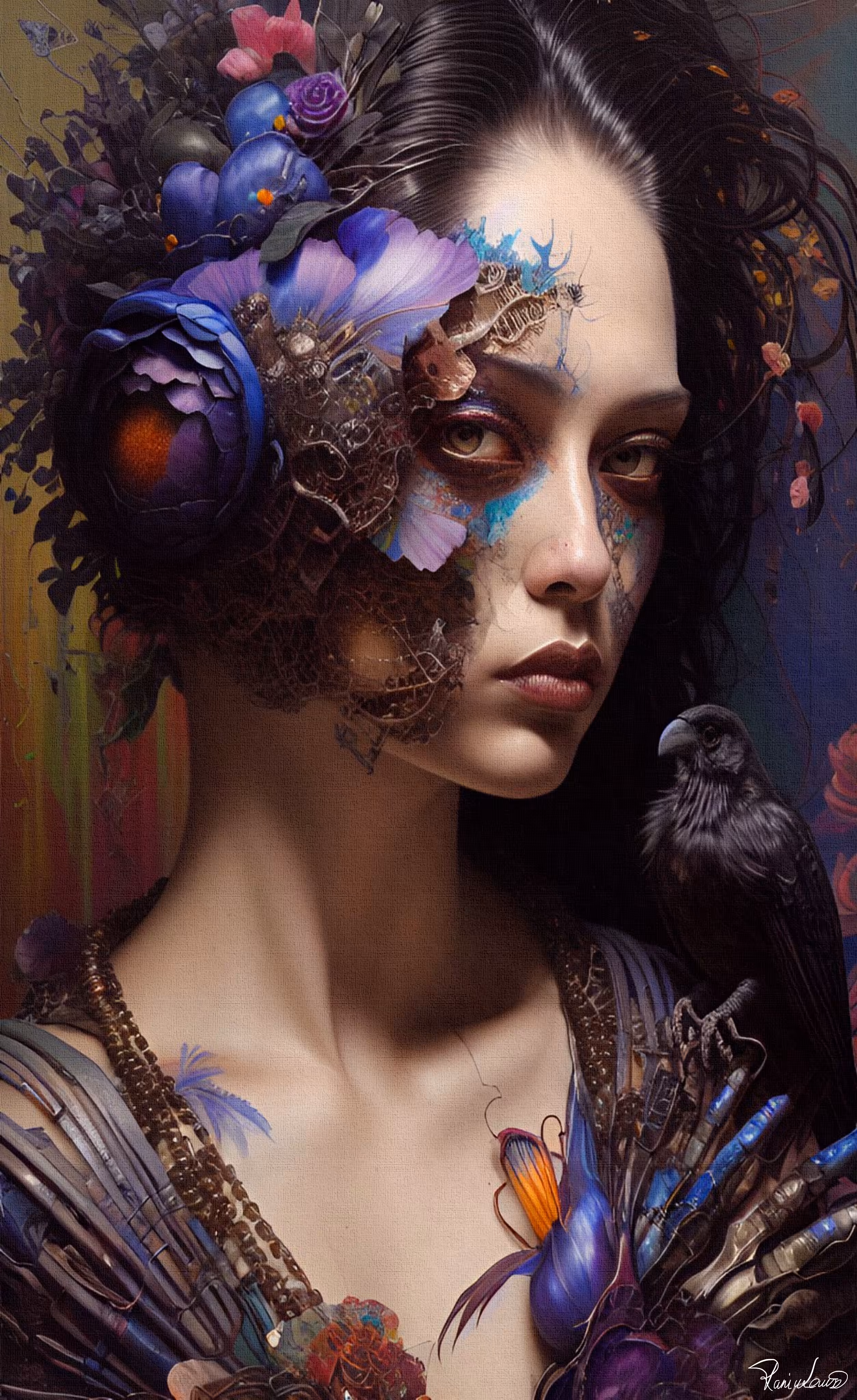 Raven the Cyber Flower Punk