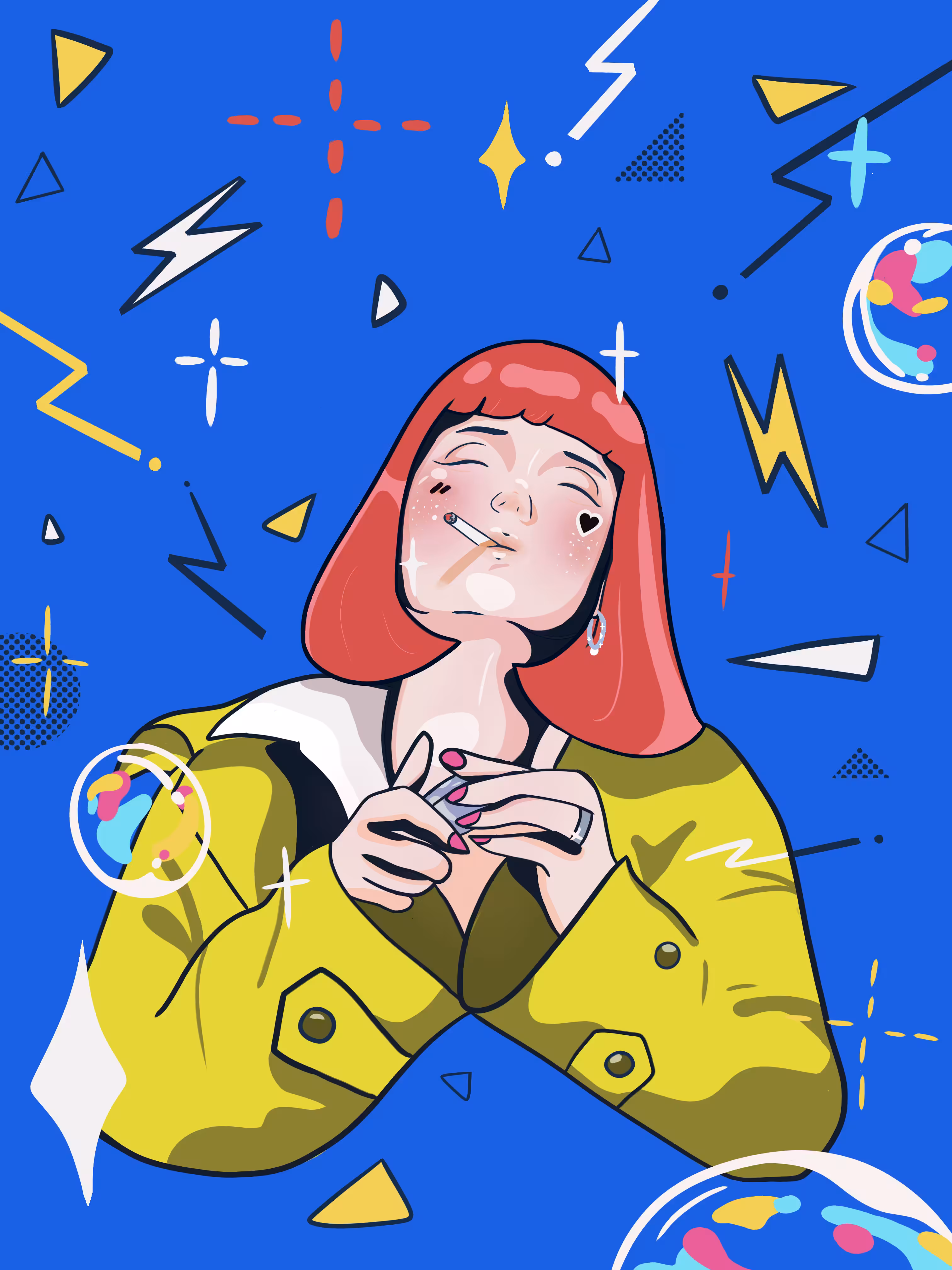 mia electric blue