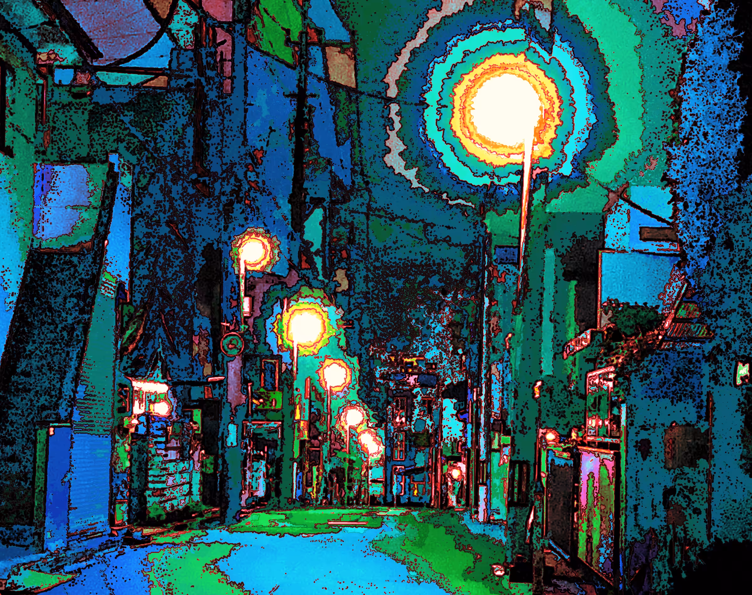 In a quiet night (dark)